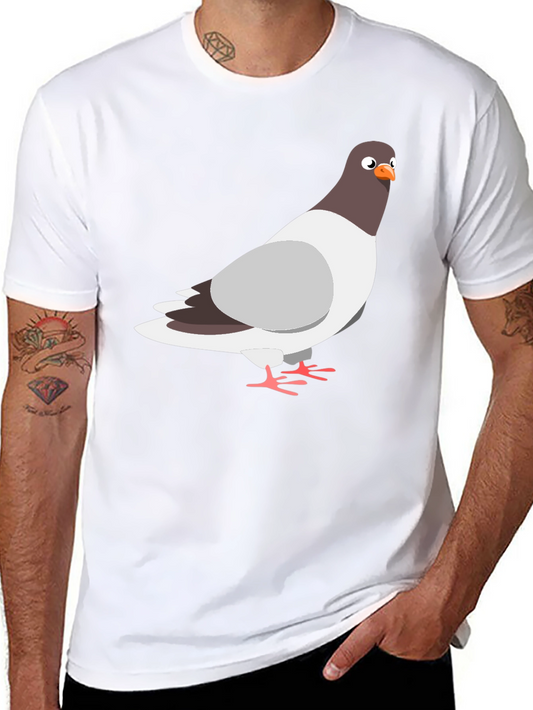 Pigeon Graphic Tee - Quirky Bird Lover T-Shirt