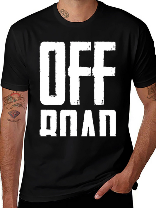 Off Road Black T-Shirt for Men