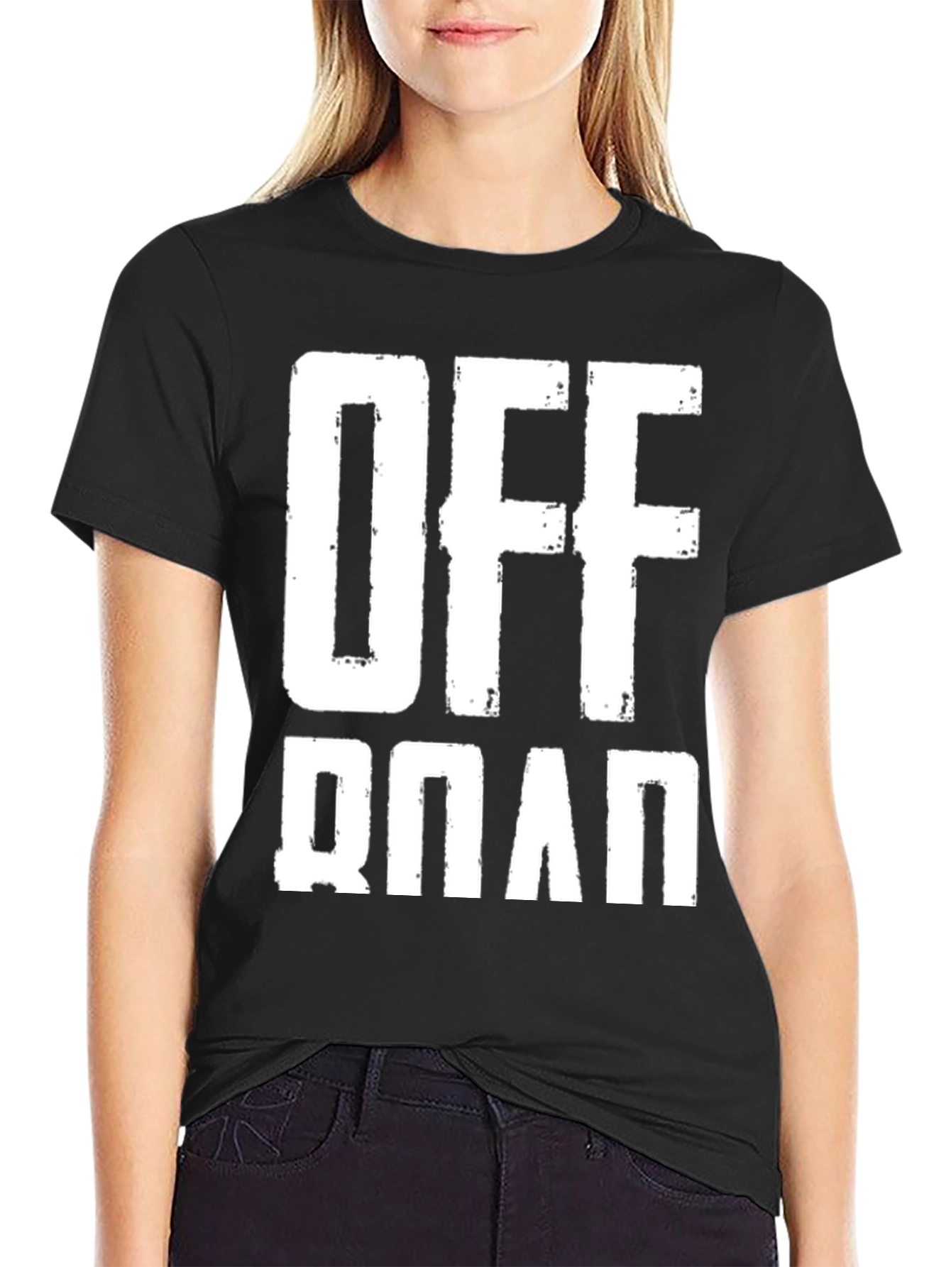 Off Road Black T-Shirt for Men