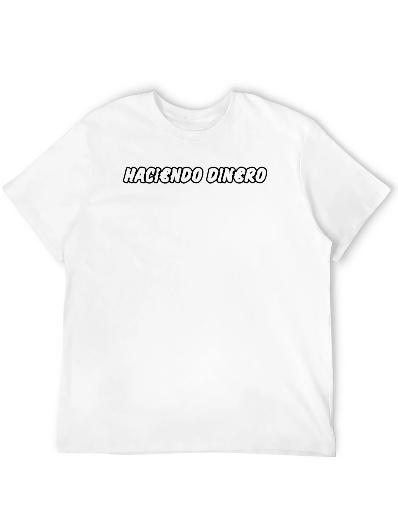 Haciendo Dinero Black T-Shirt Crew Neck Casual Tee