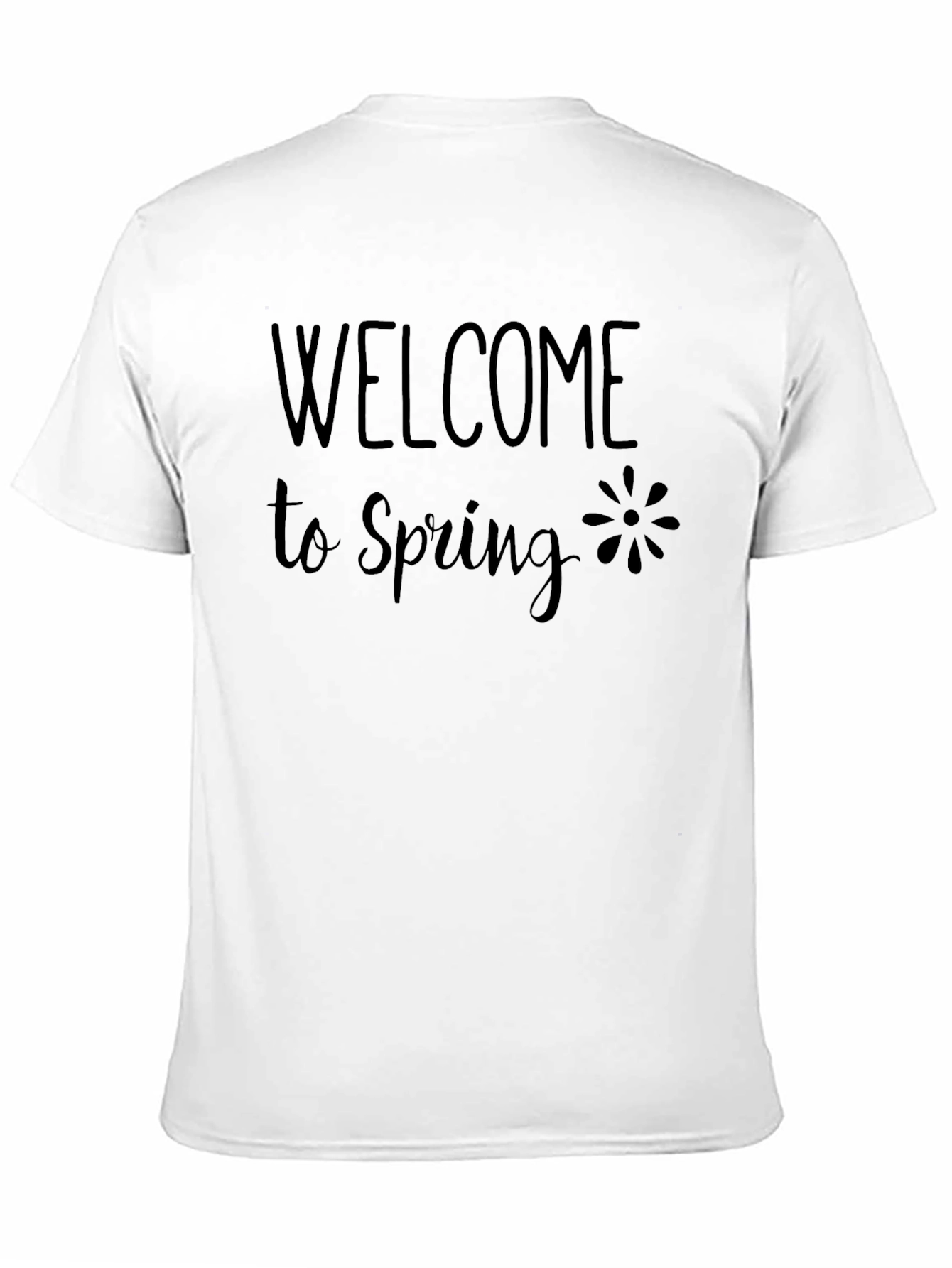 Welcome to Spring Black T-Shirt