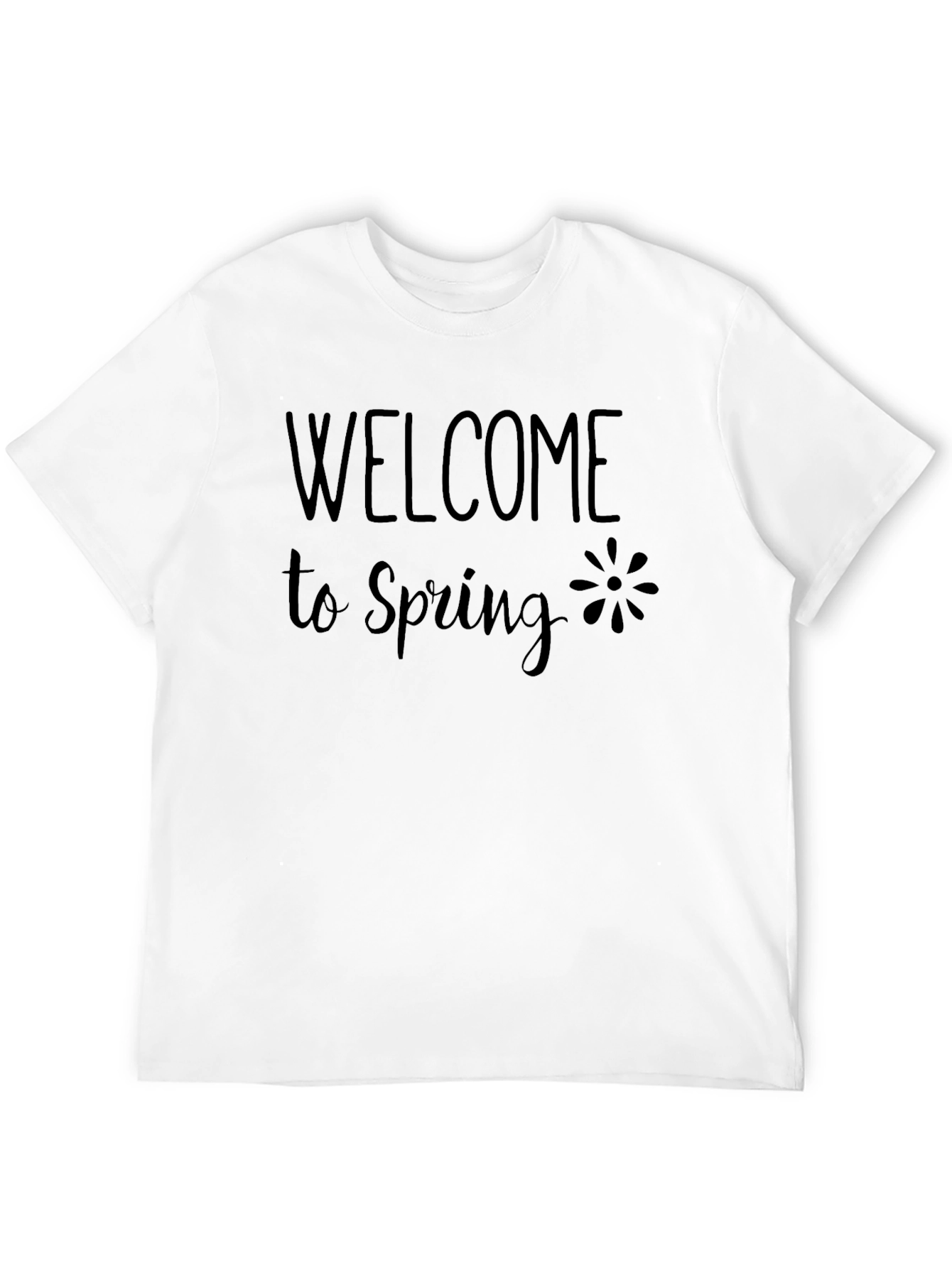 Welcome to Spring Black T-Shirt