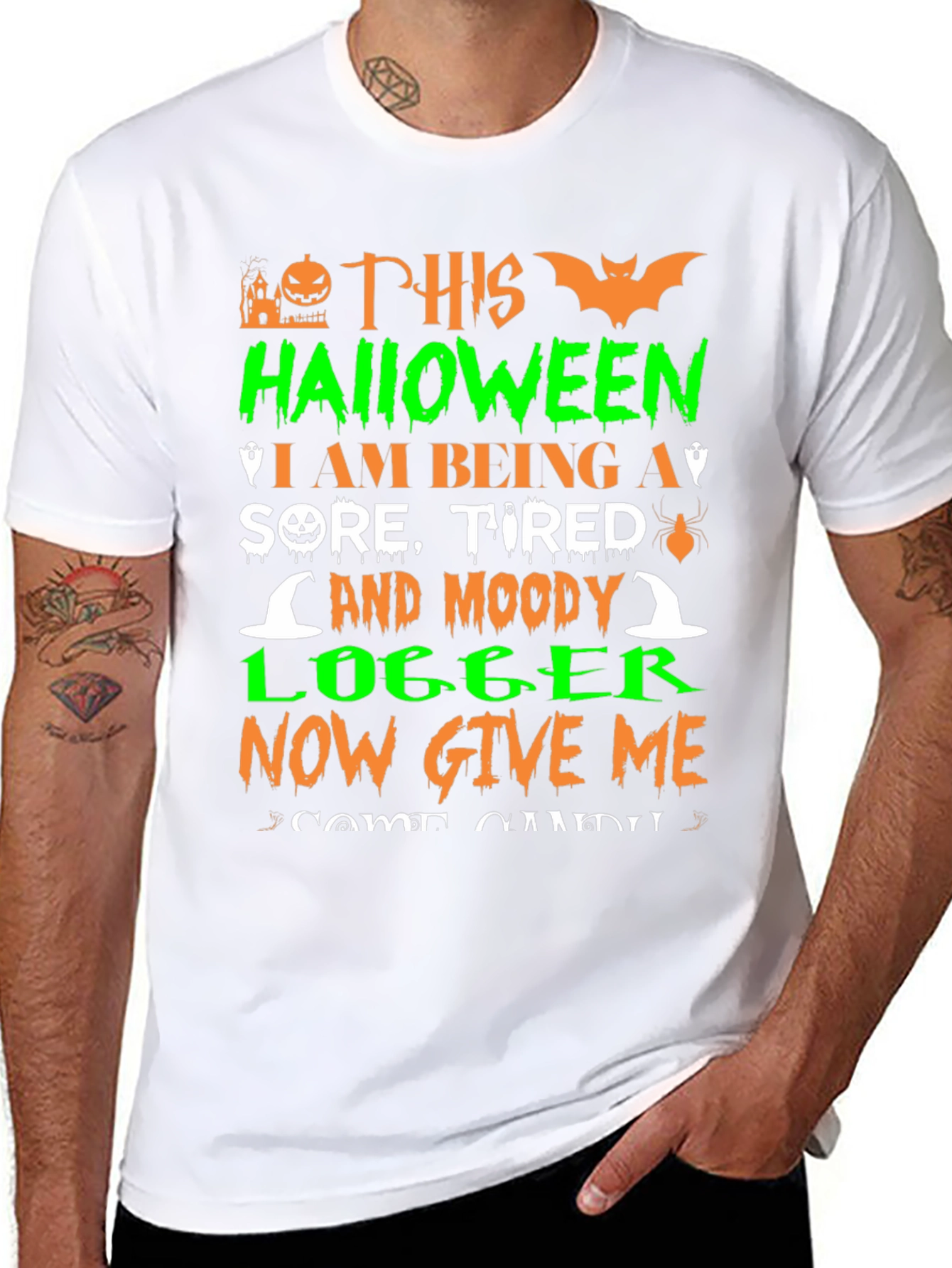 Halloween Moody Logger T-Shirt