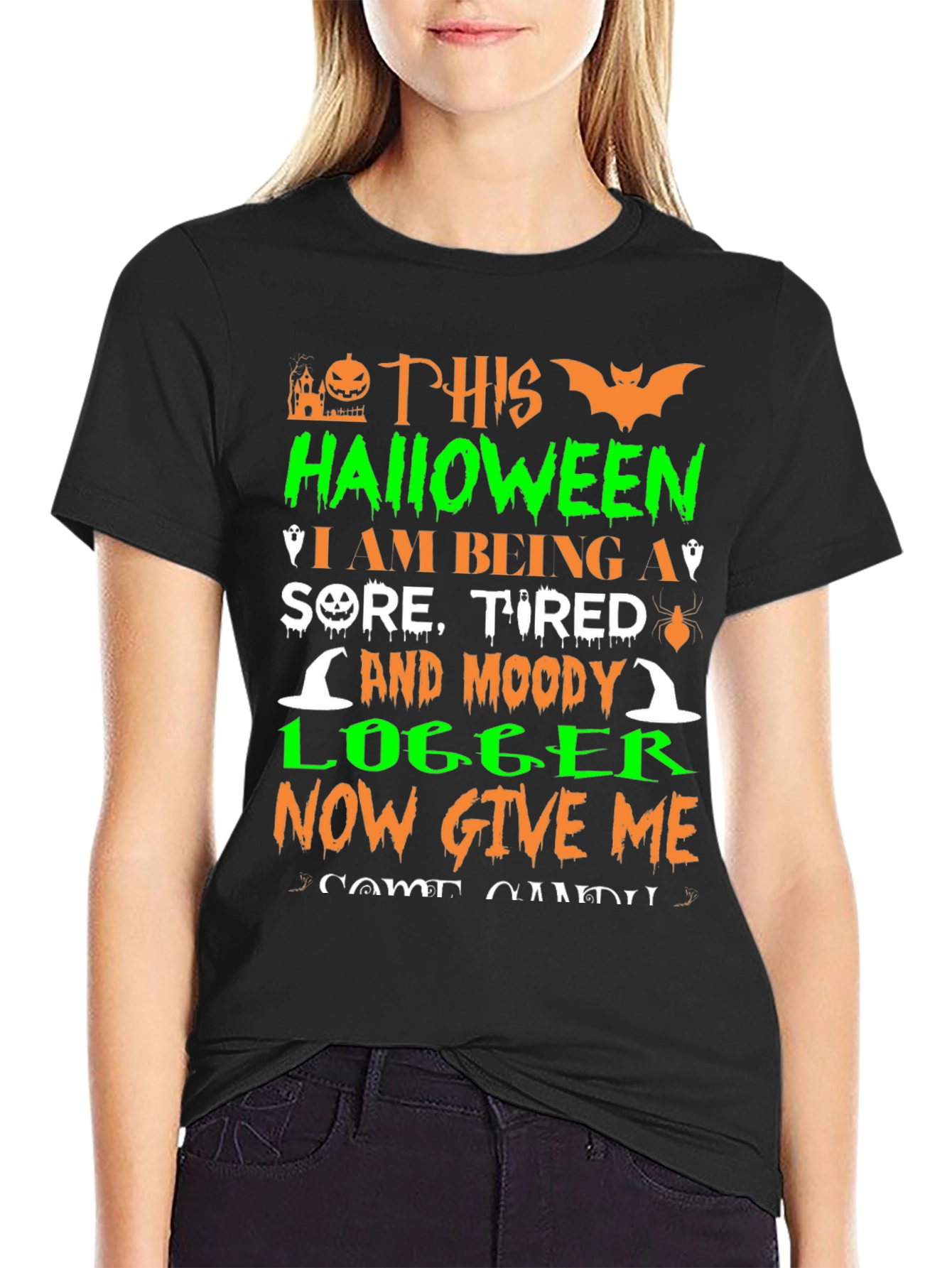 Halloween Moody Logger T-Shirt