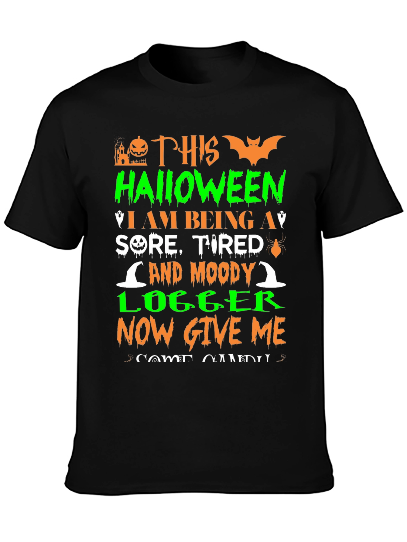Halloween Moody Logger T-Shirt