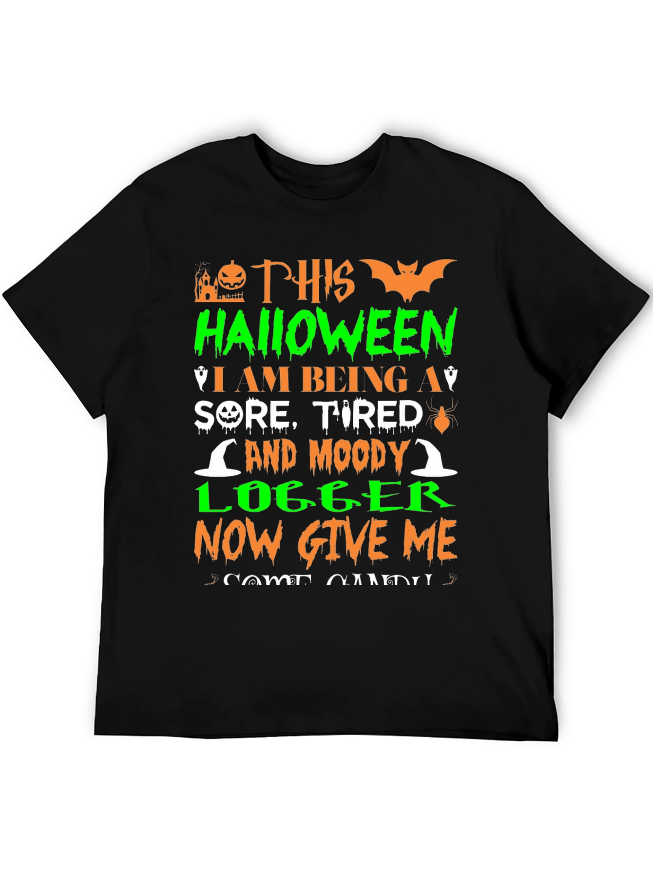 Halloween Moody Logger T-Shirt