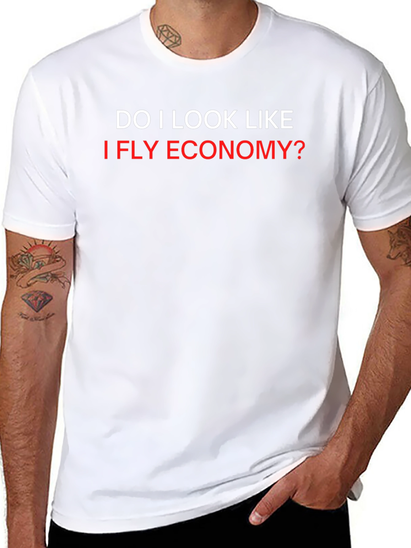 Funny Do I Look Like I Fly Economy? T-Shirt