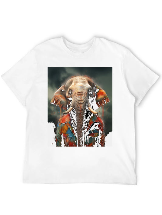 Elephant Graphic Tee - Cool Animal Print Shirt