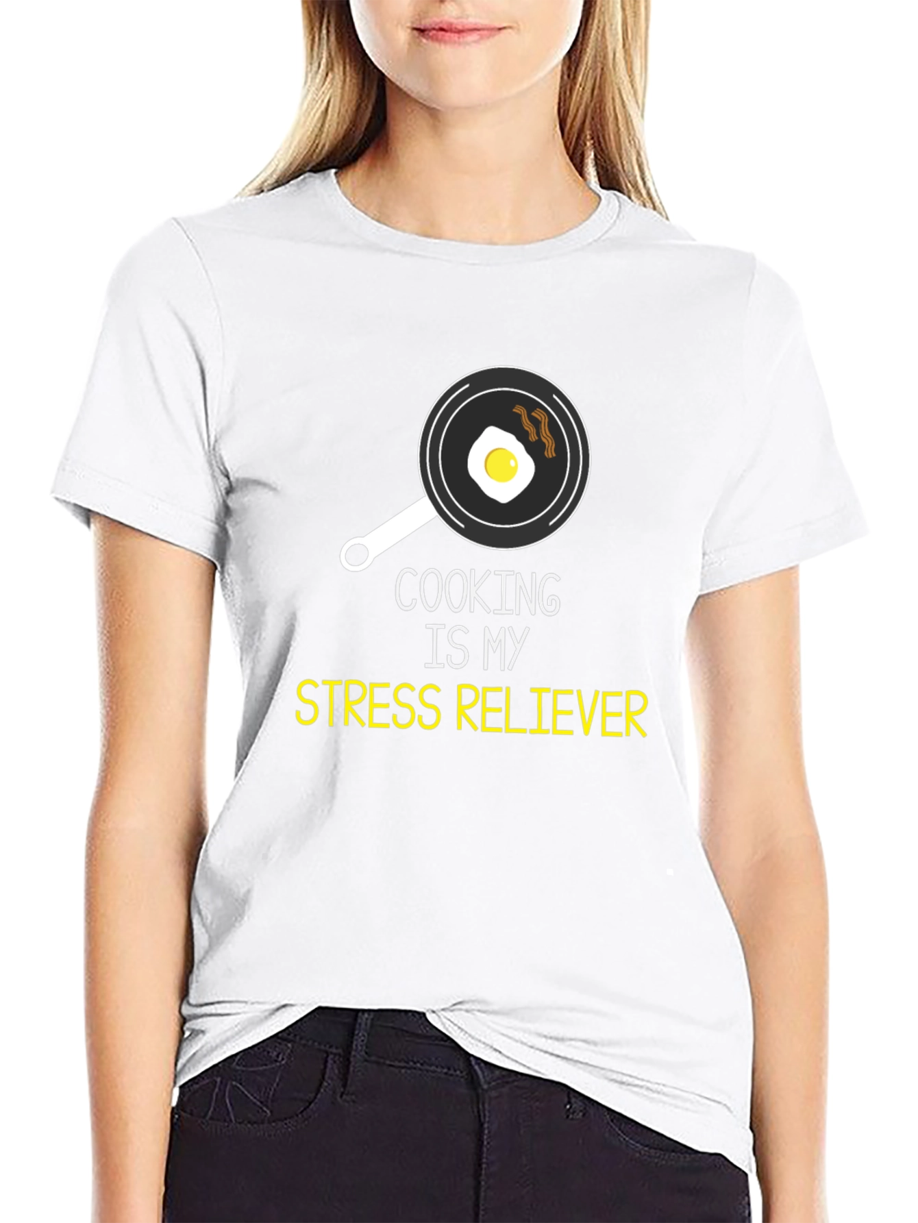 Cooking is My Stress Reliever Graphic T-Shirt