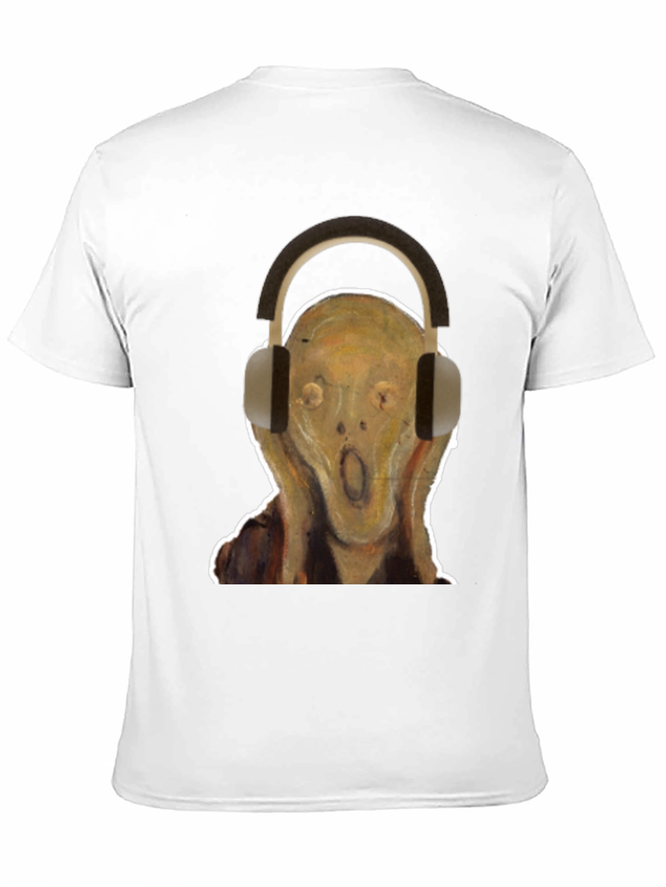 Scream Headphones Graphic Tee - Black Cotton T-Shirt