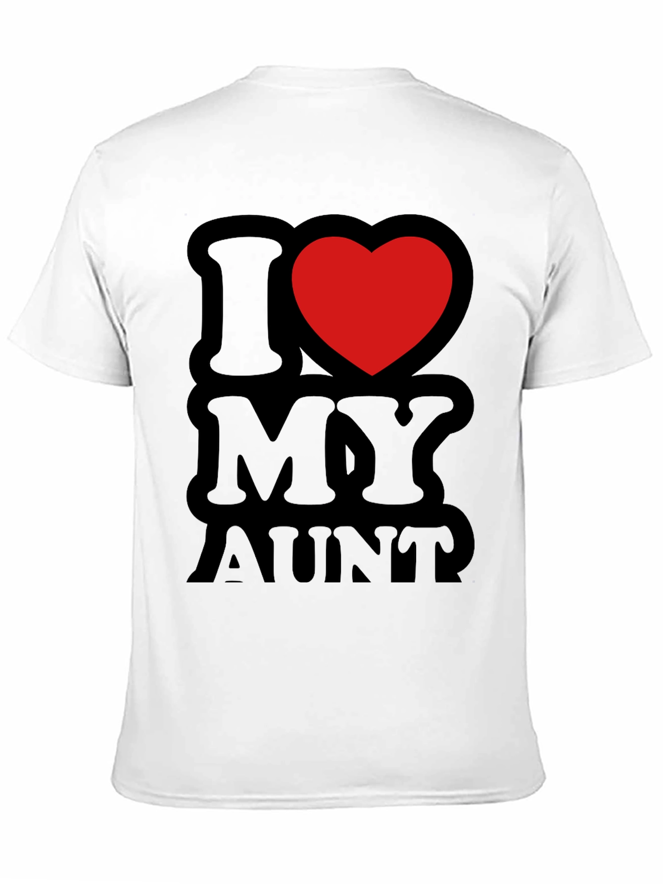 I Heart My Aunt T-Shirt - Black