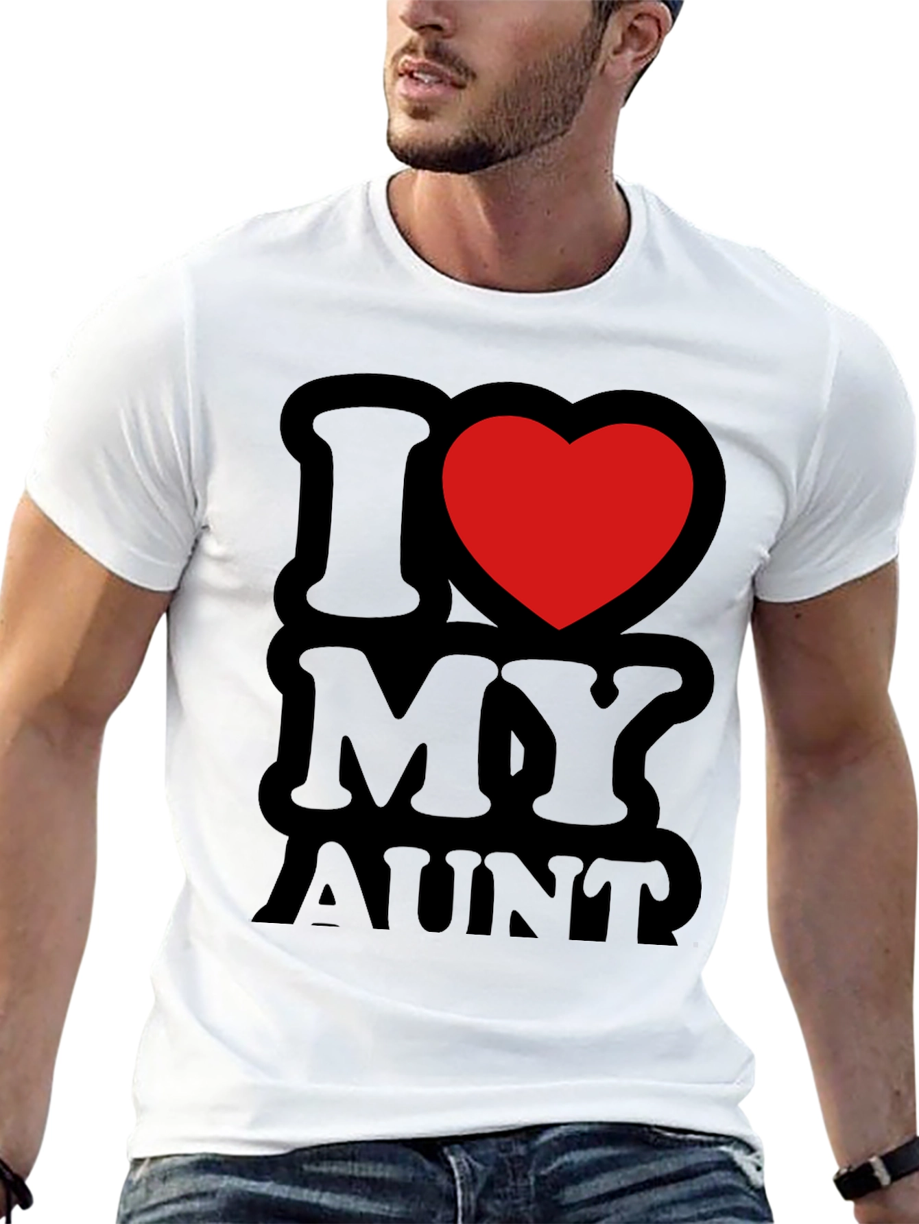 I Heart My Aunt T-Shirt - Black