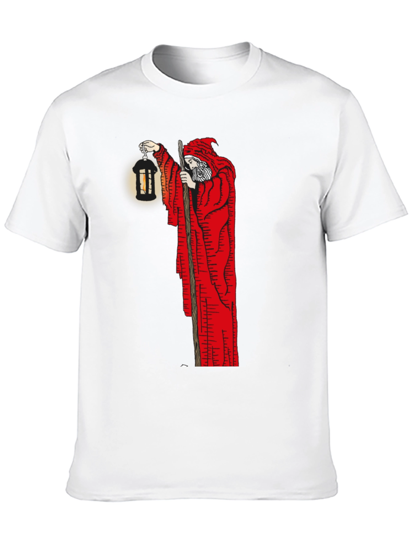 Wizard Lantern Graphic Tee - Black Cotton Blend