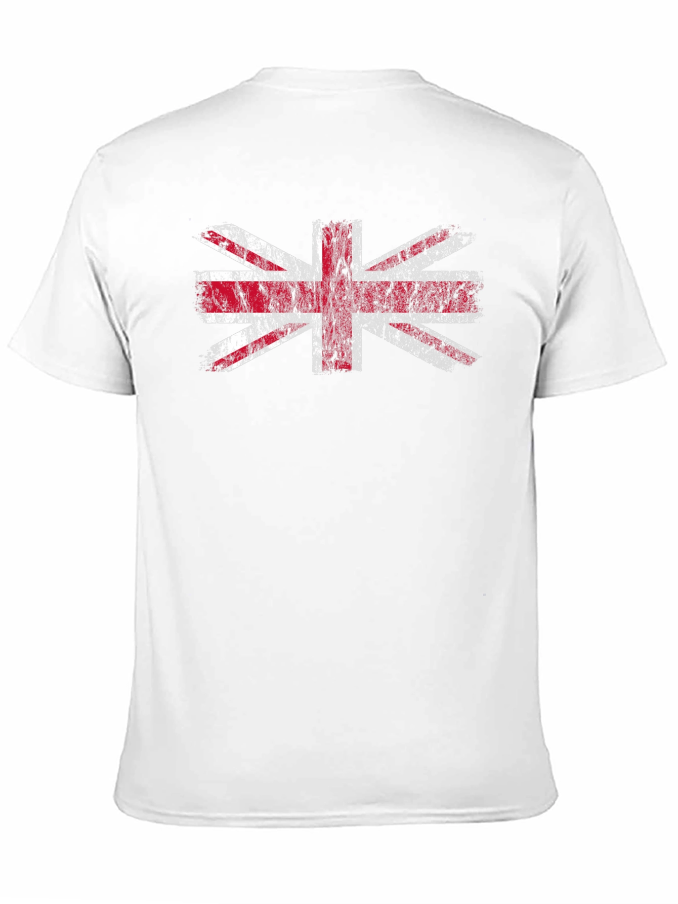 Union Jack Flag Distressed Graphic Tee - Black
