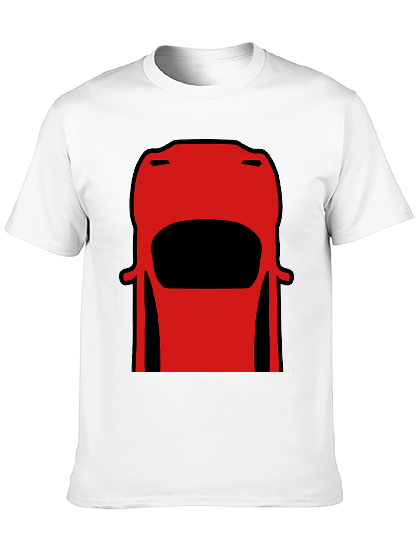 Retro Car Graphic Tee - Black Cotton