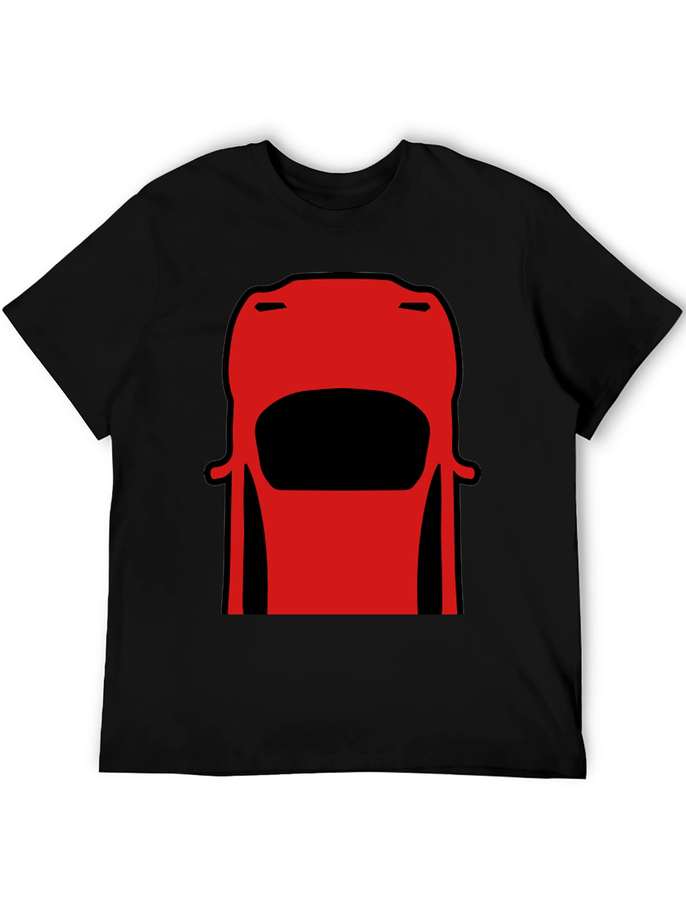 Retro Car Graphic Tee - Black Cotton