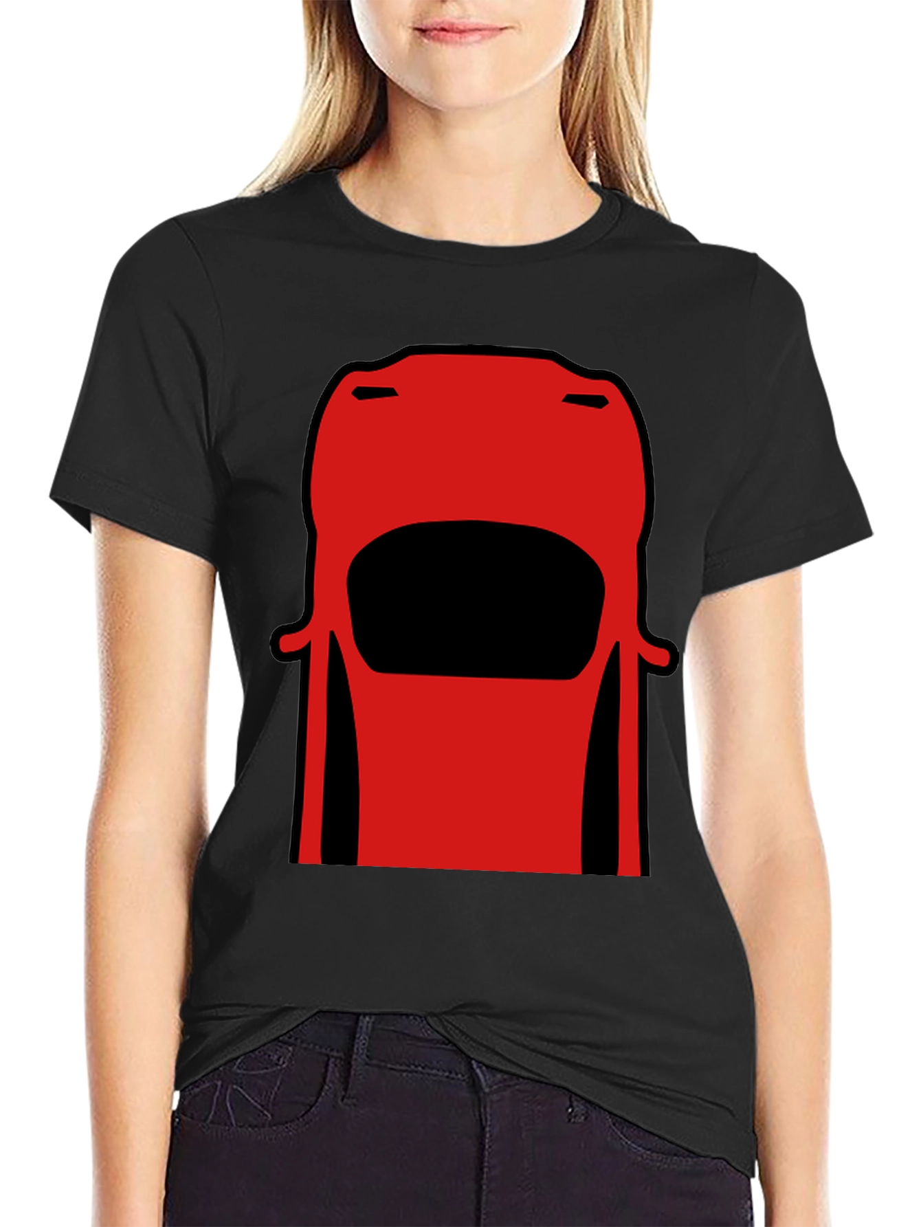 Retro Car Graphic Tee - Black Cotton