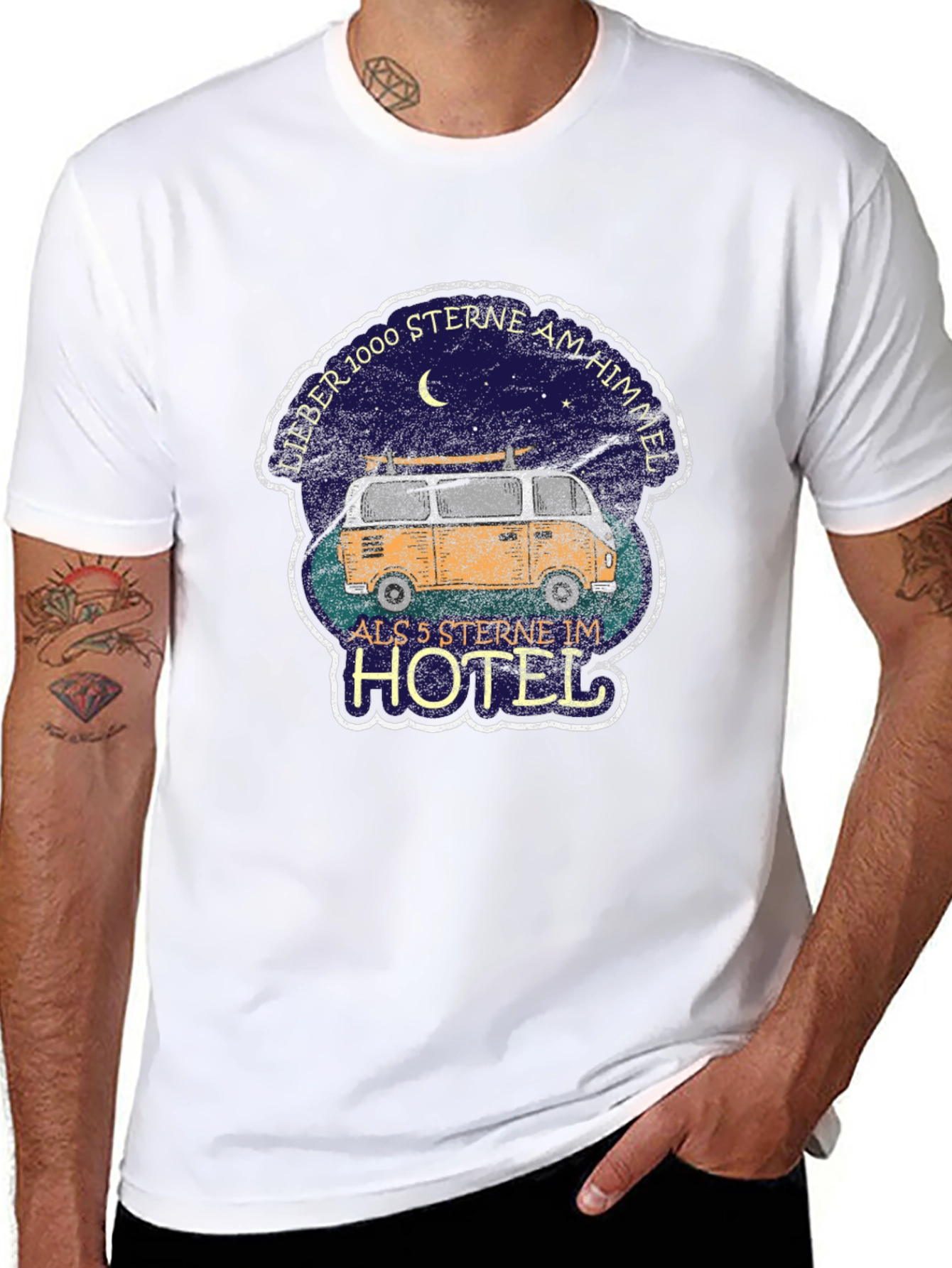 Camper Van 1000 Stars T-Shirt
