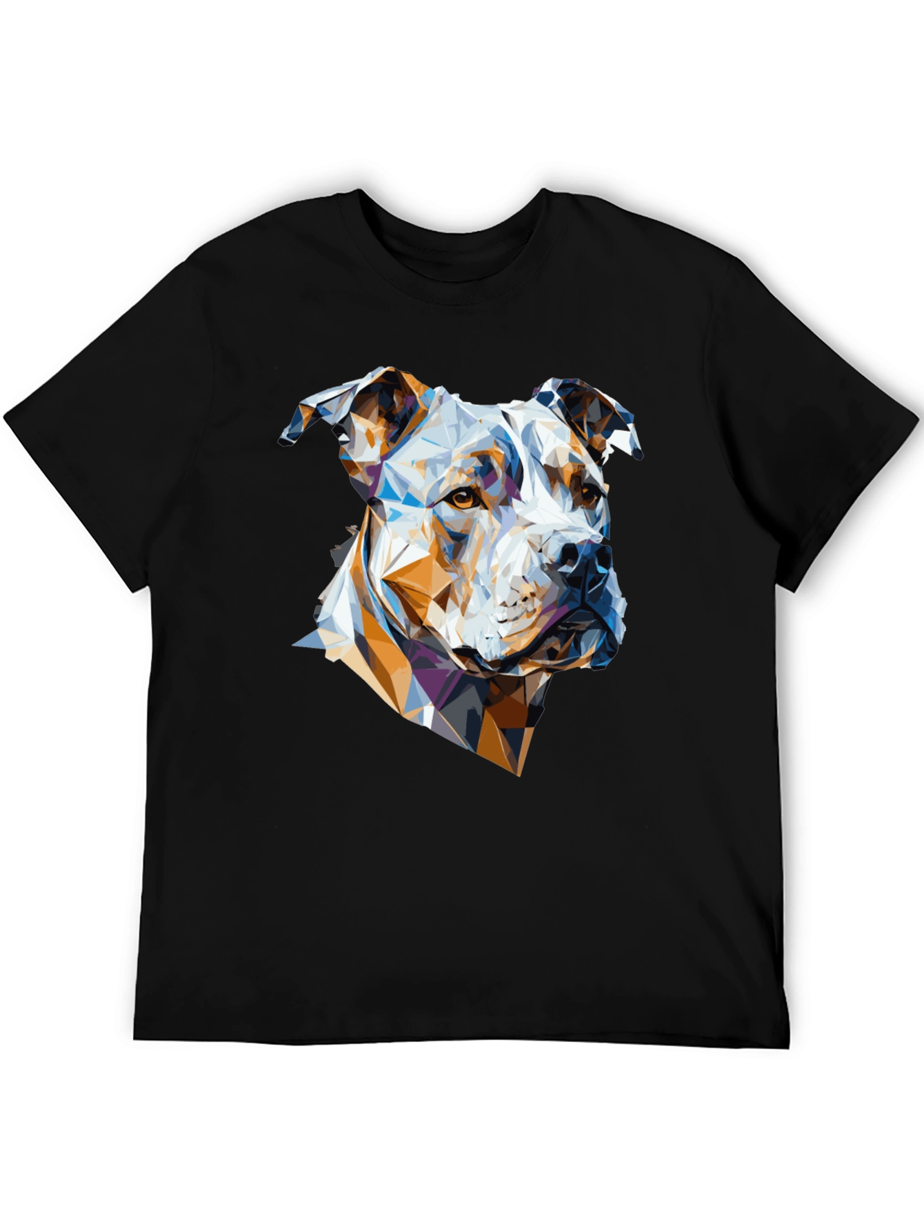Geometric Dog Graphic Tee - Modern Canine Art