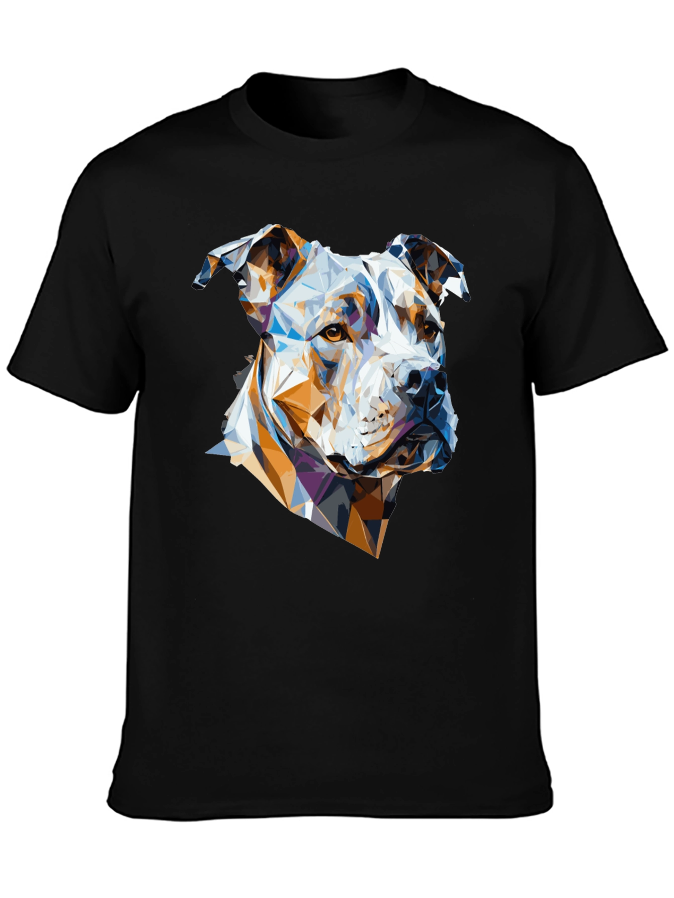 Geometric Dog Graphic Tee - Modern Canine Art