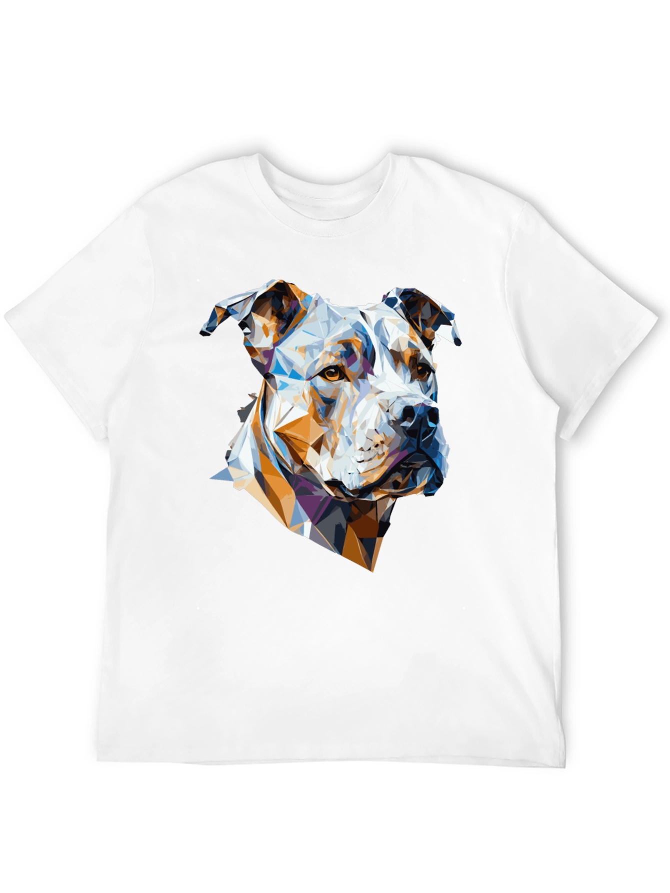 Geometric Dog Graphic Tee - Modern Canine Art