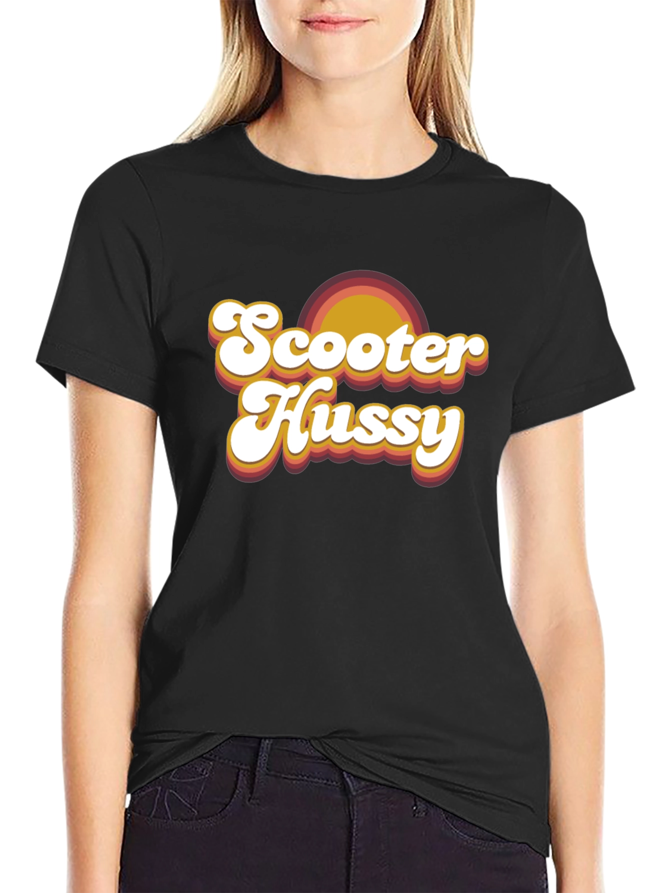 Retro Scooter Hussy Graphic T-Shirt