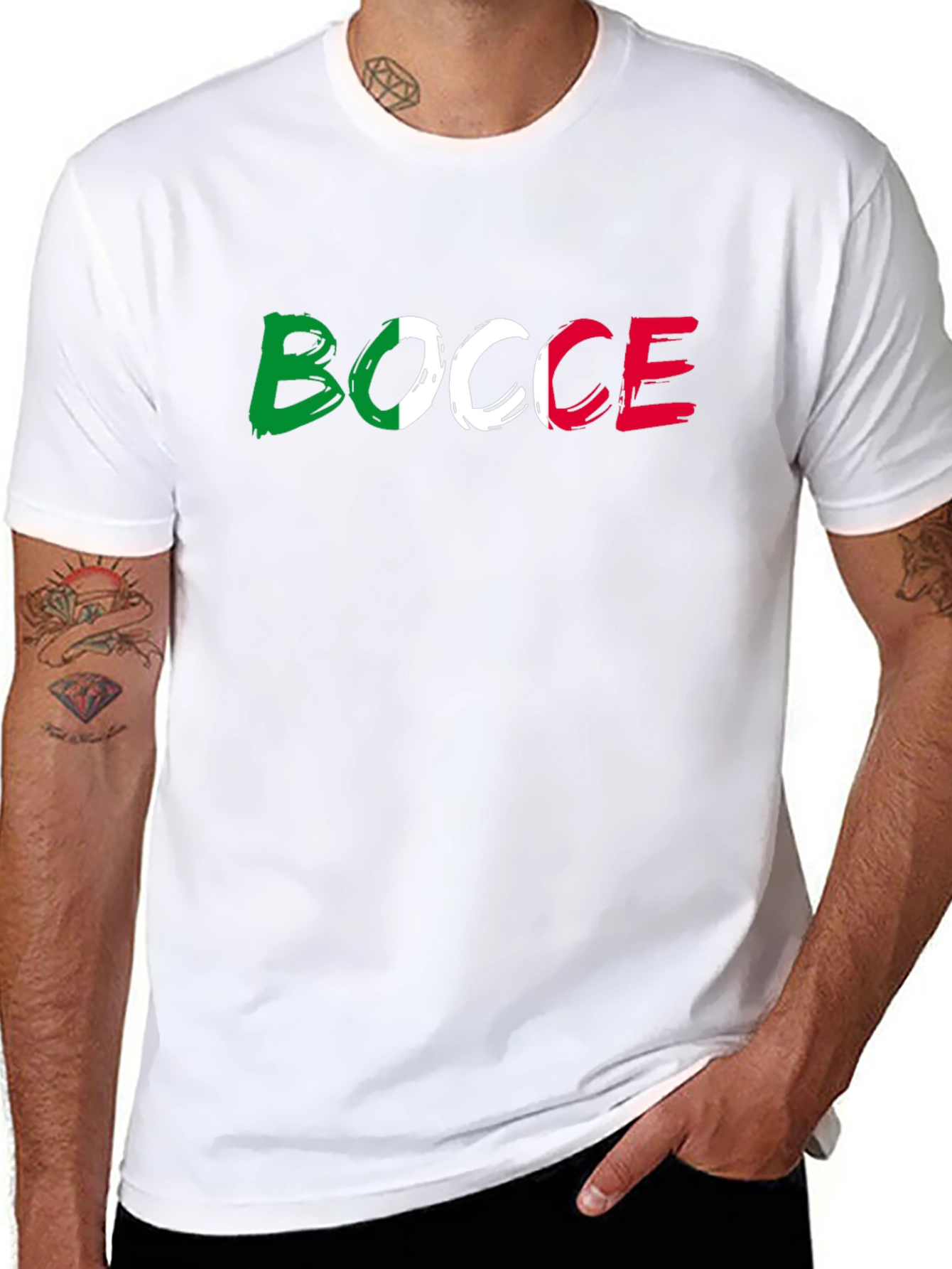 Bocce Italian Flag T-Shirt