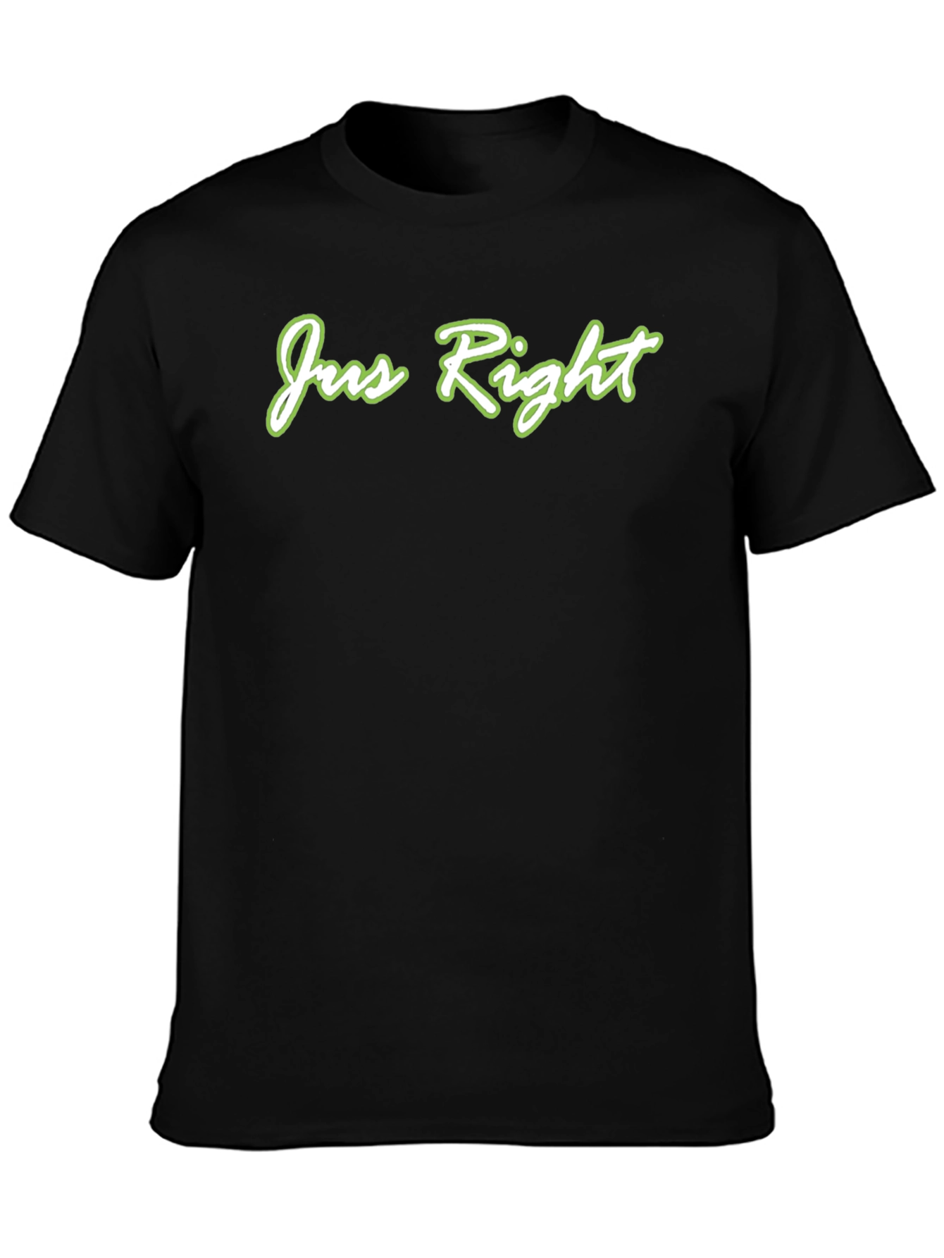 Jus Right Black T-Shirt - Stylish Casual Wear