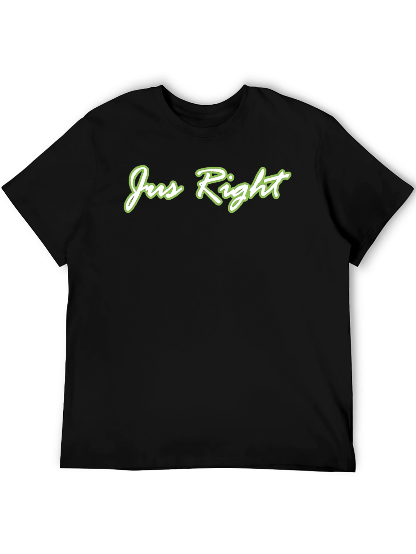 Jus Right Black T-Shirt - Stylish Casual Wear