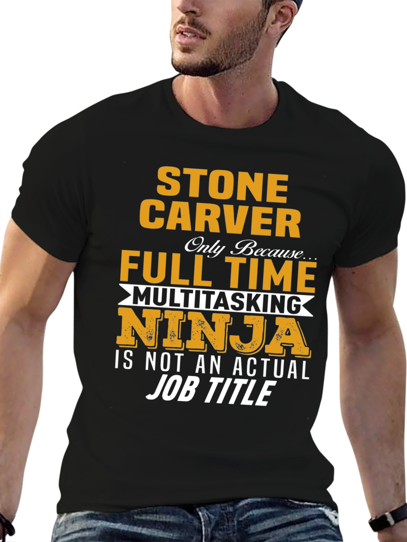 Stone Carver Full Time Ninja T-Shirt