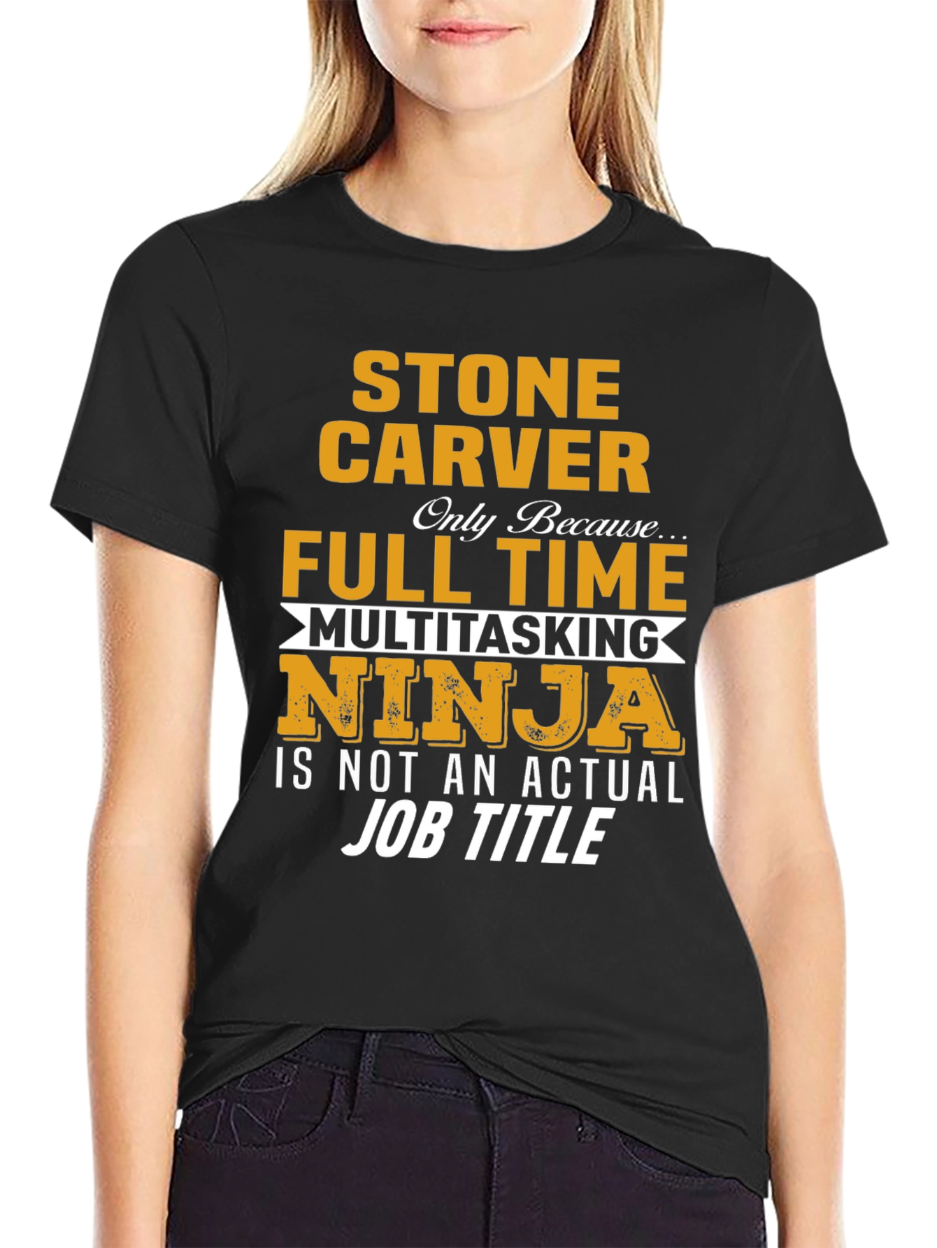 Stone Carver Full Time Ninja T-Shirt