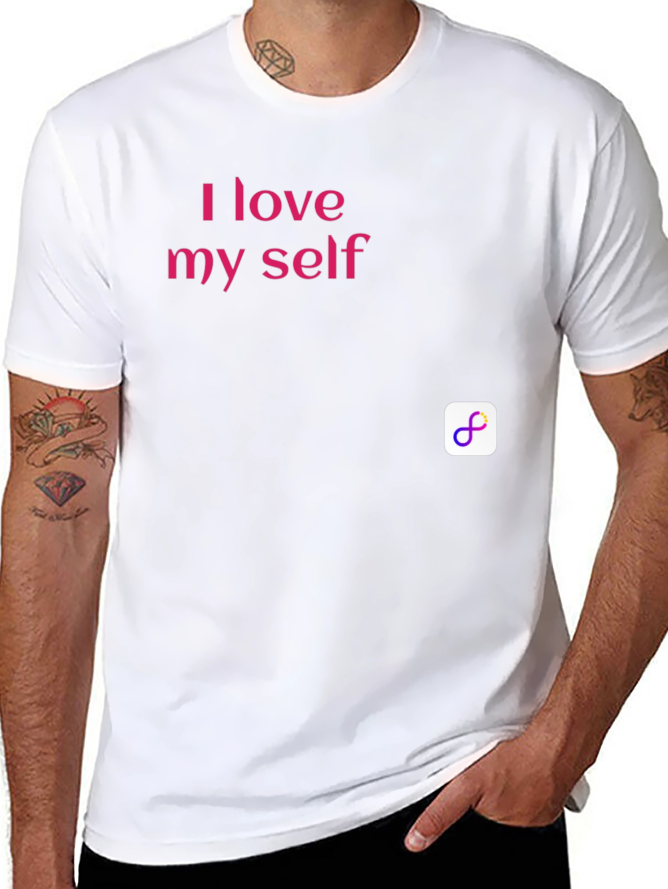 I Love Myself Black T-Shirt