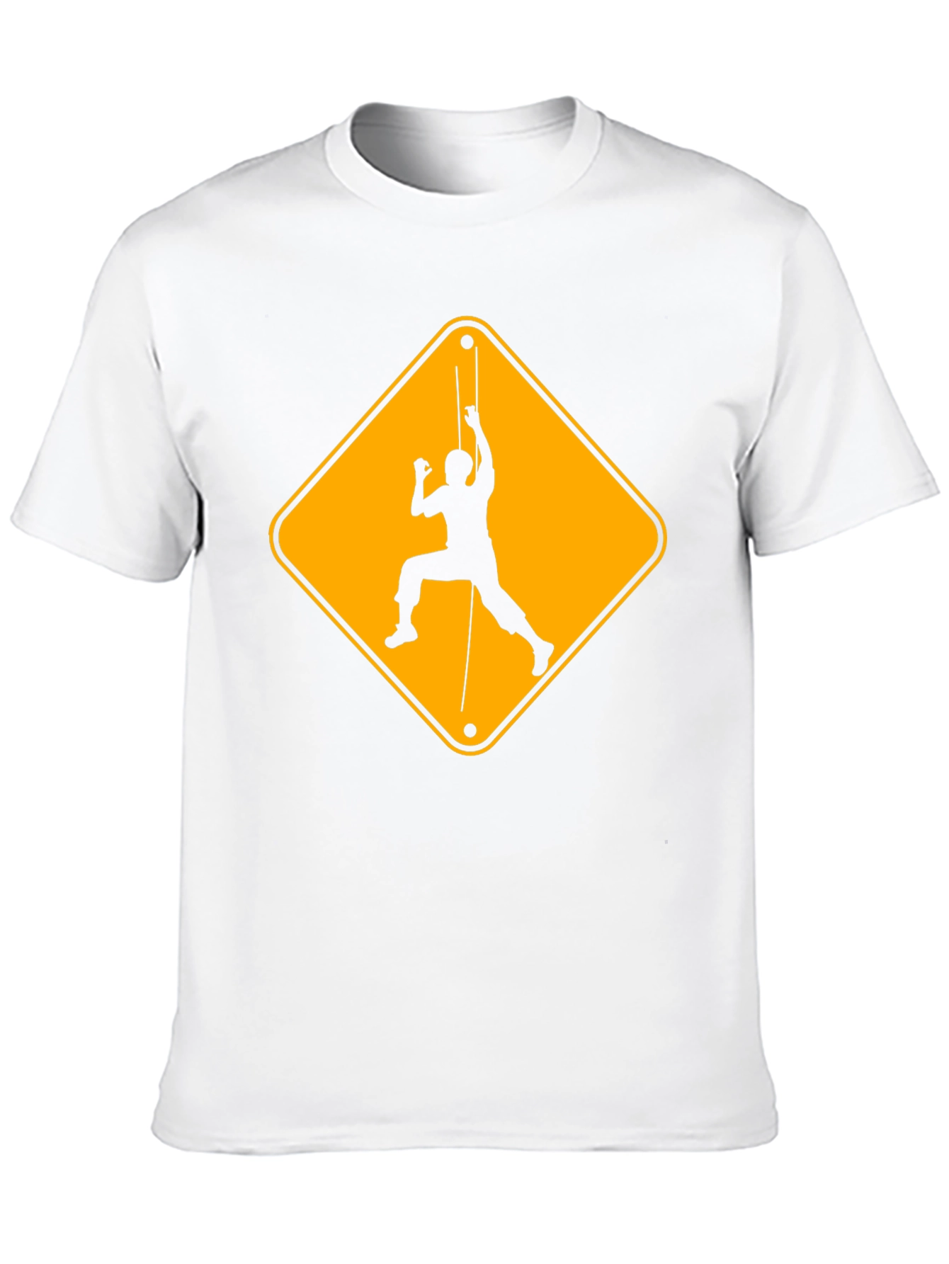 Climbing Hazard Black T-Shirt - Unique Climbers Tee