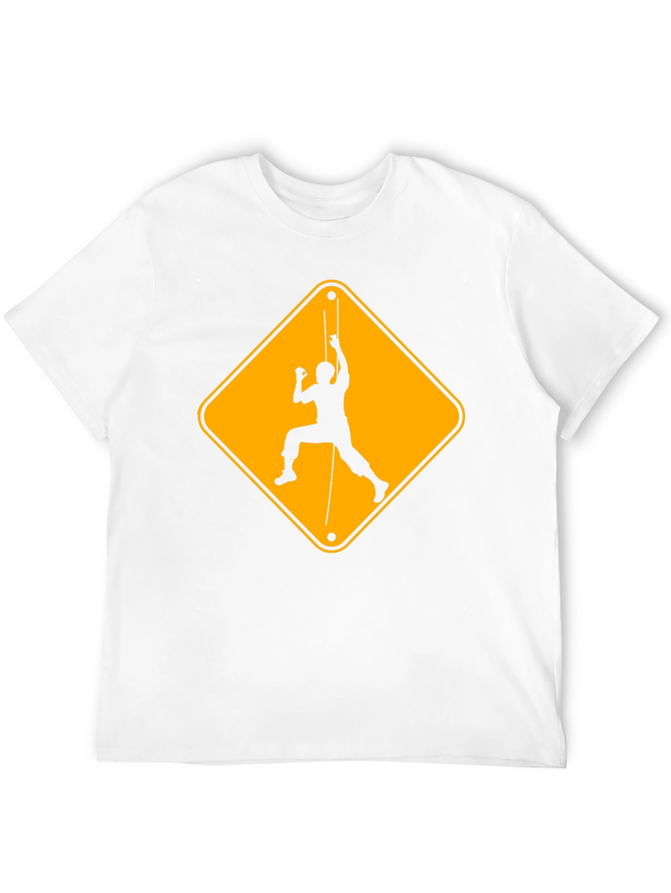 Climbing Hazard Black T-Shirt - Unique Climbers Tee