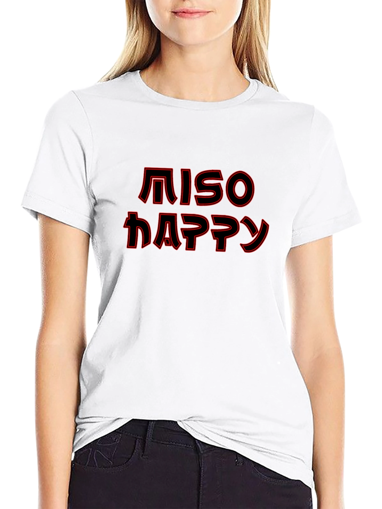 Miso Happy Graphic T-Shirt - Soft Cotton Tee