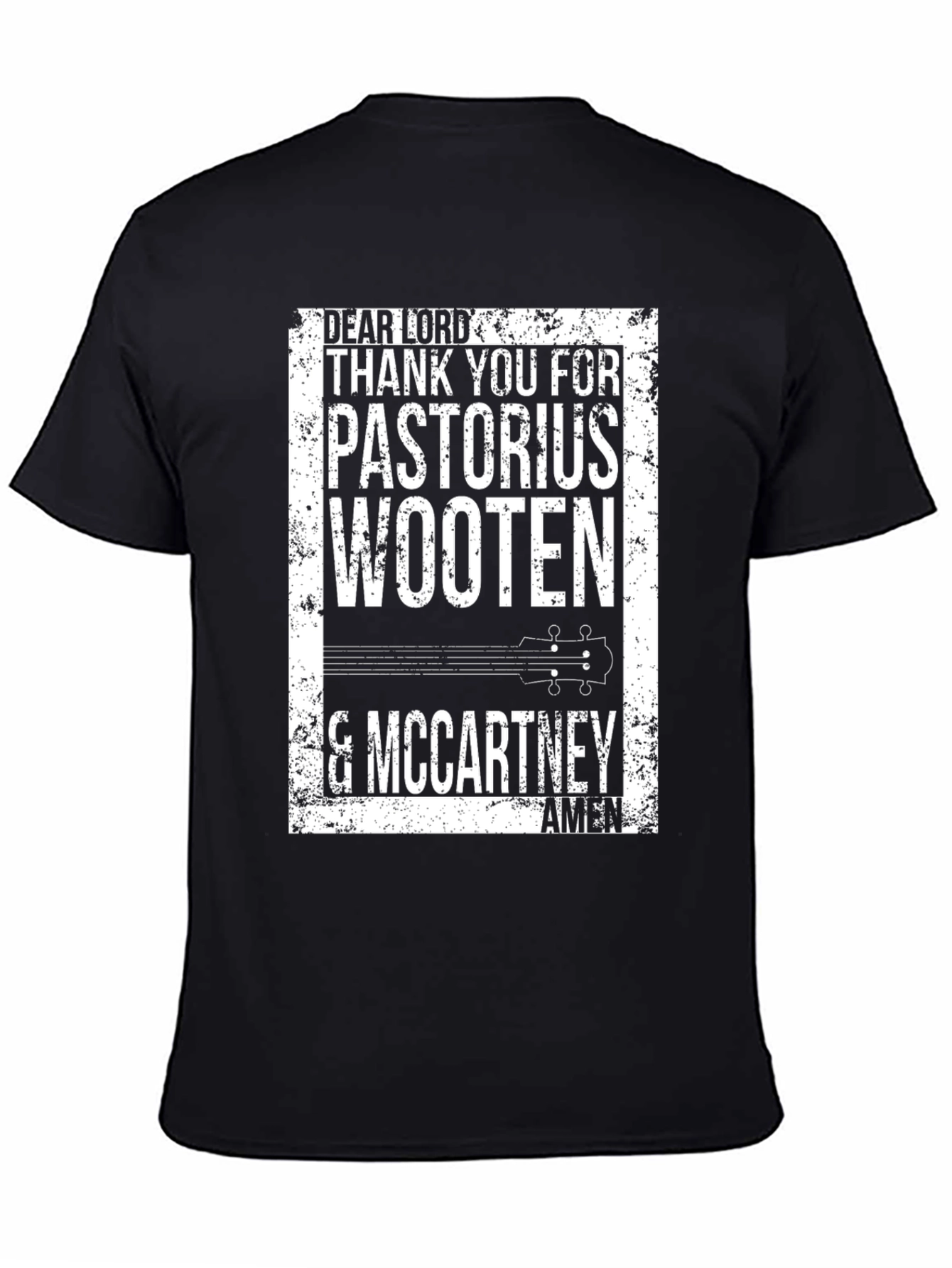 Bass Greats T-Shirt: Pastorius Wooten McCartney