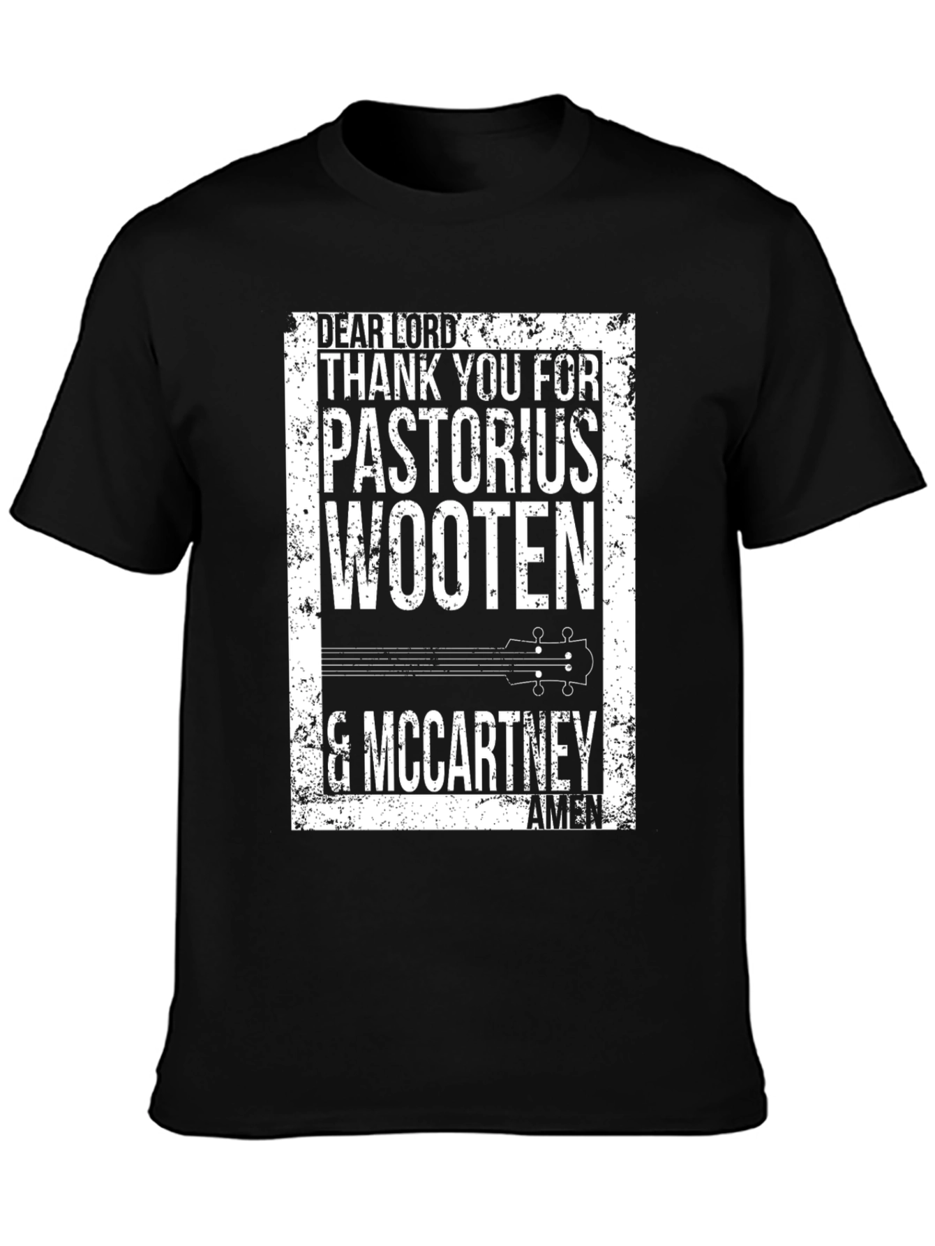 Bass Greats T-Shirt: Pastorius Wooten McCartney