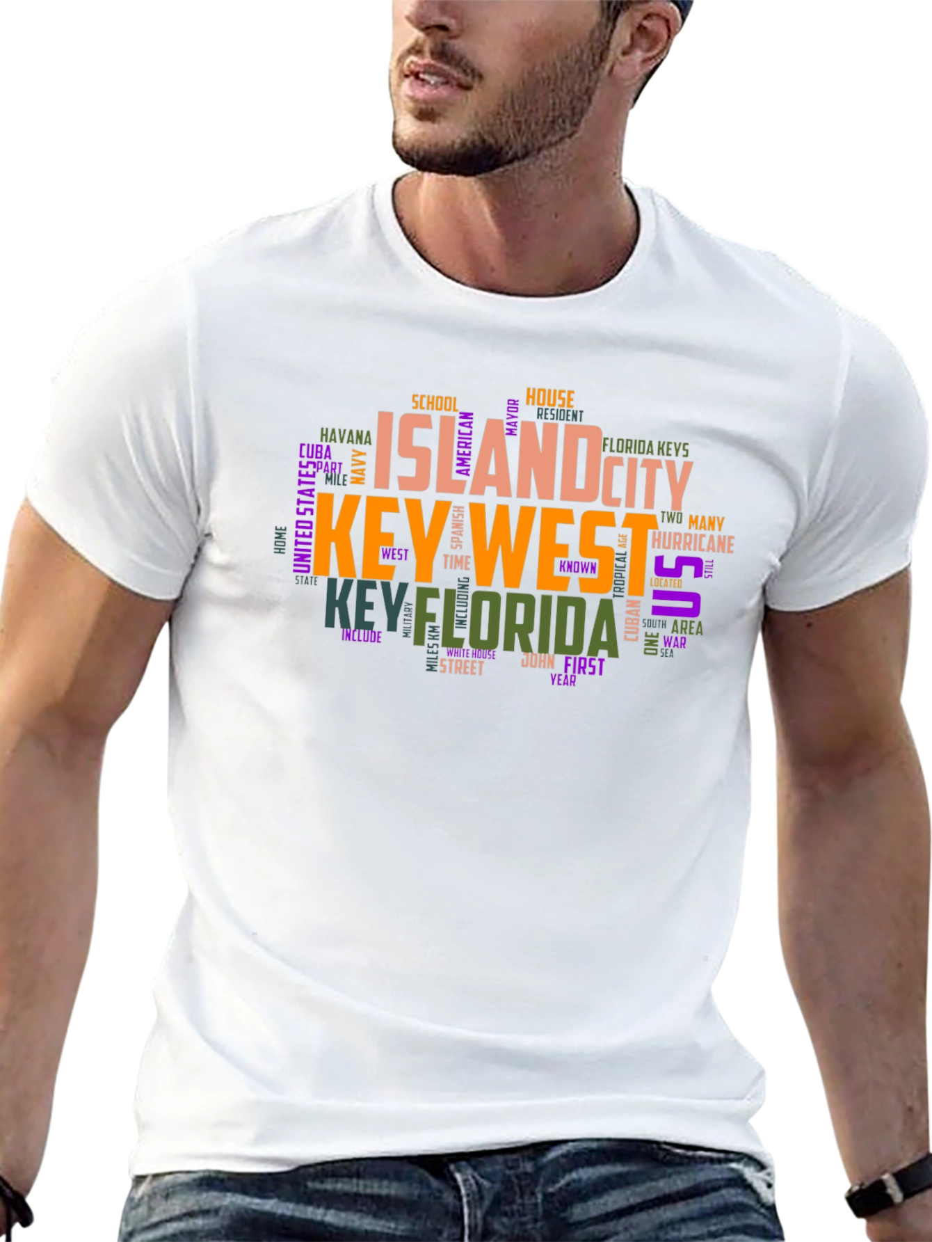 Key West Word Art T-Shirt