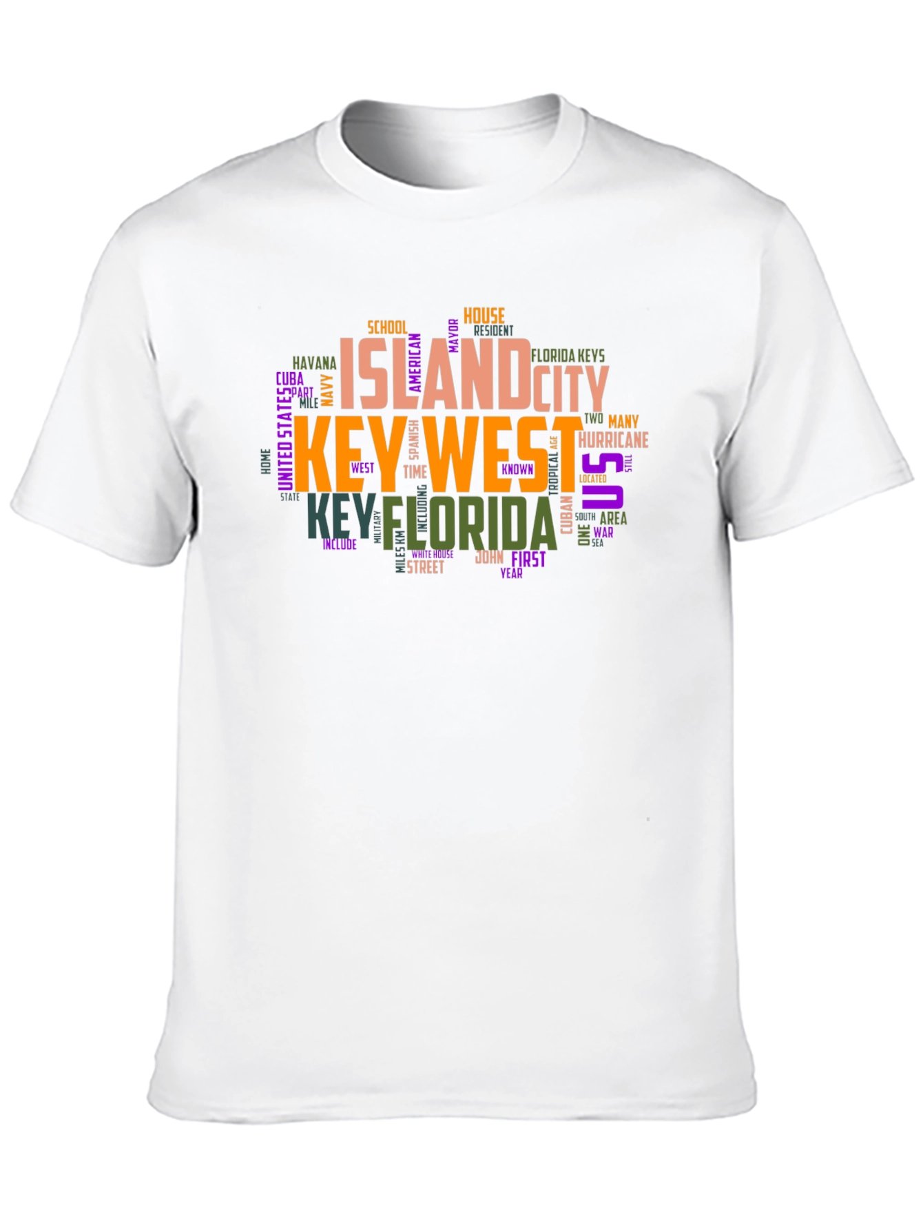 Key West Word Art T-Shirt