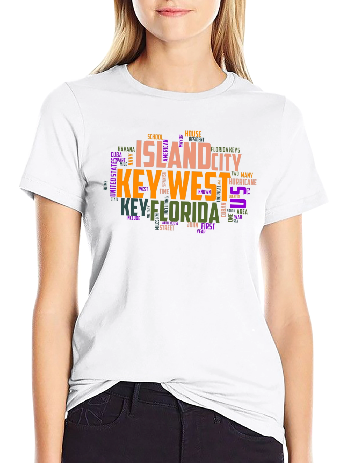 Key West Word Art T-Shirt
