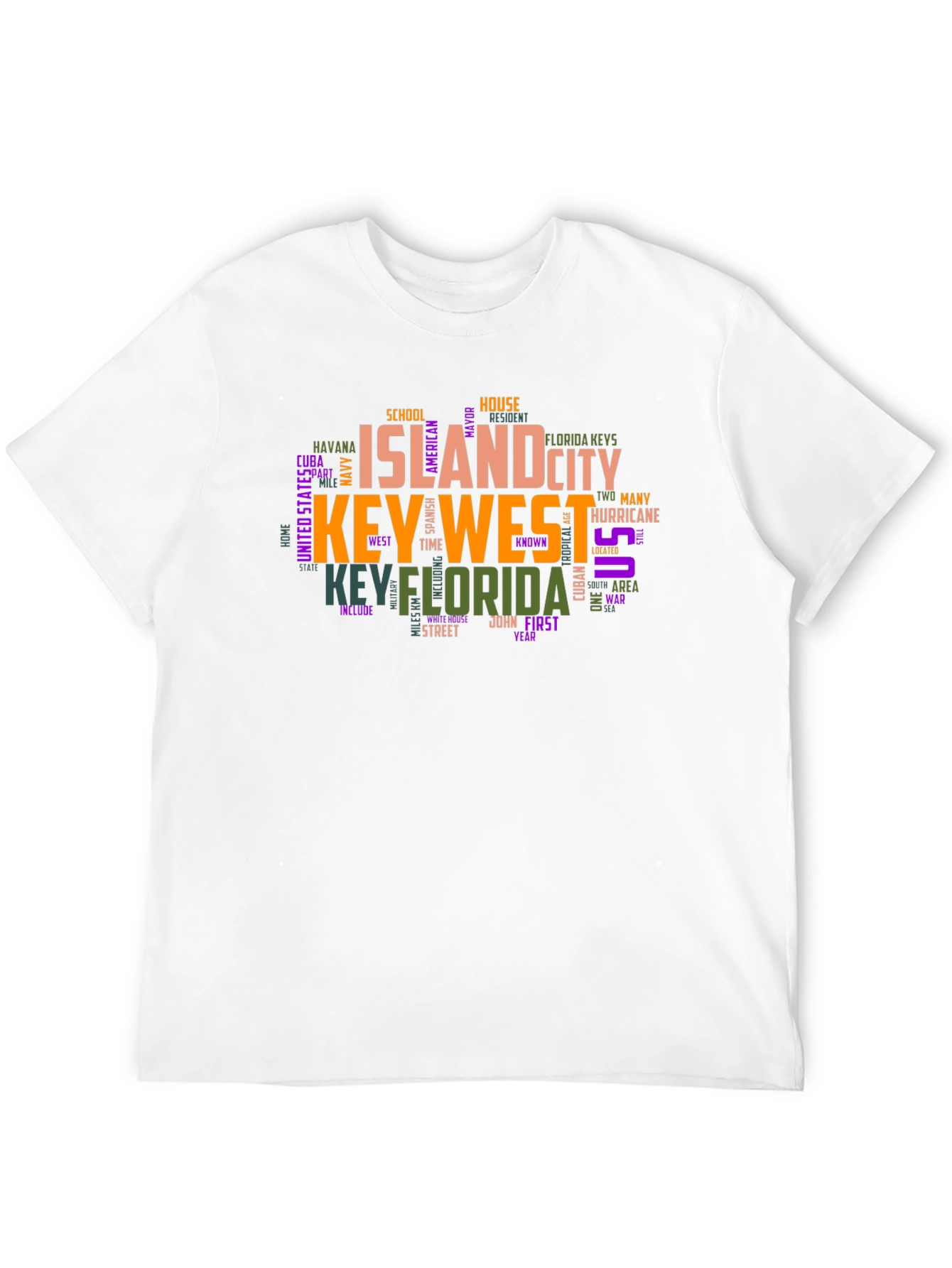 Key West Word Art T-Shirt