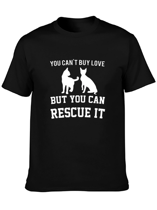 Rescue Cat Lover T-Shirt - Adopt Dont Shop!