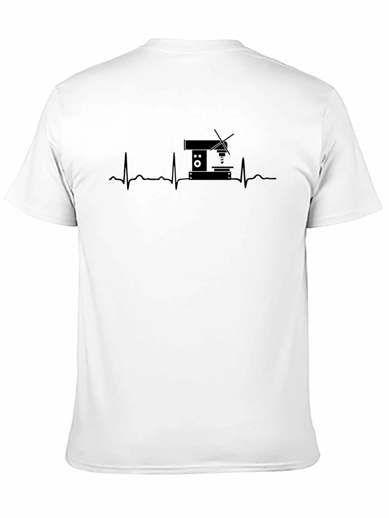 Machinist Heartbeat T-Shirt - Black