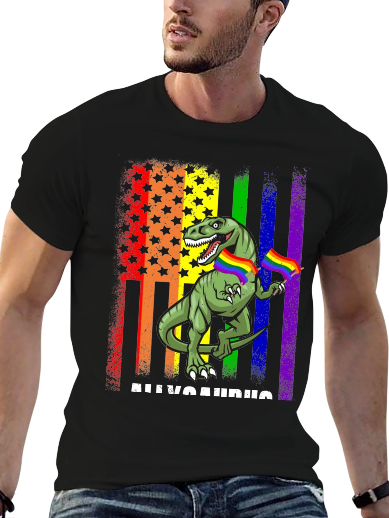 LGBT Allosaurus Dinosaur Pride T-Shirt