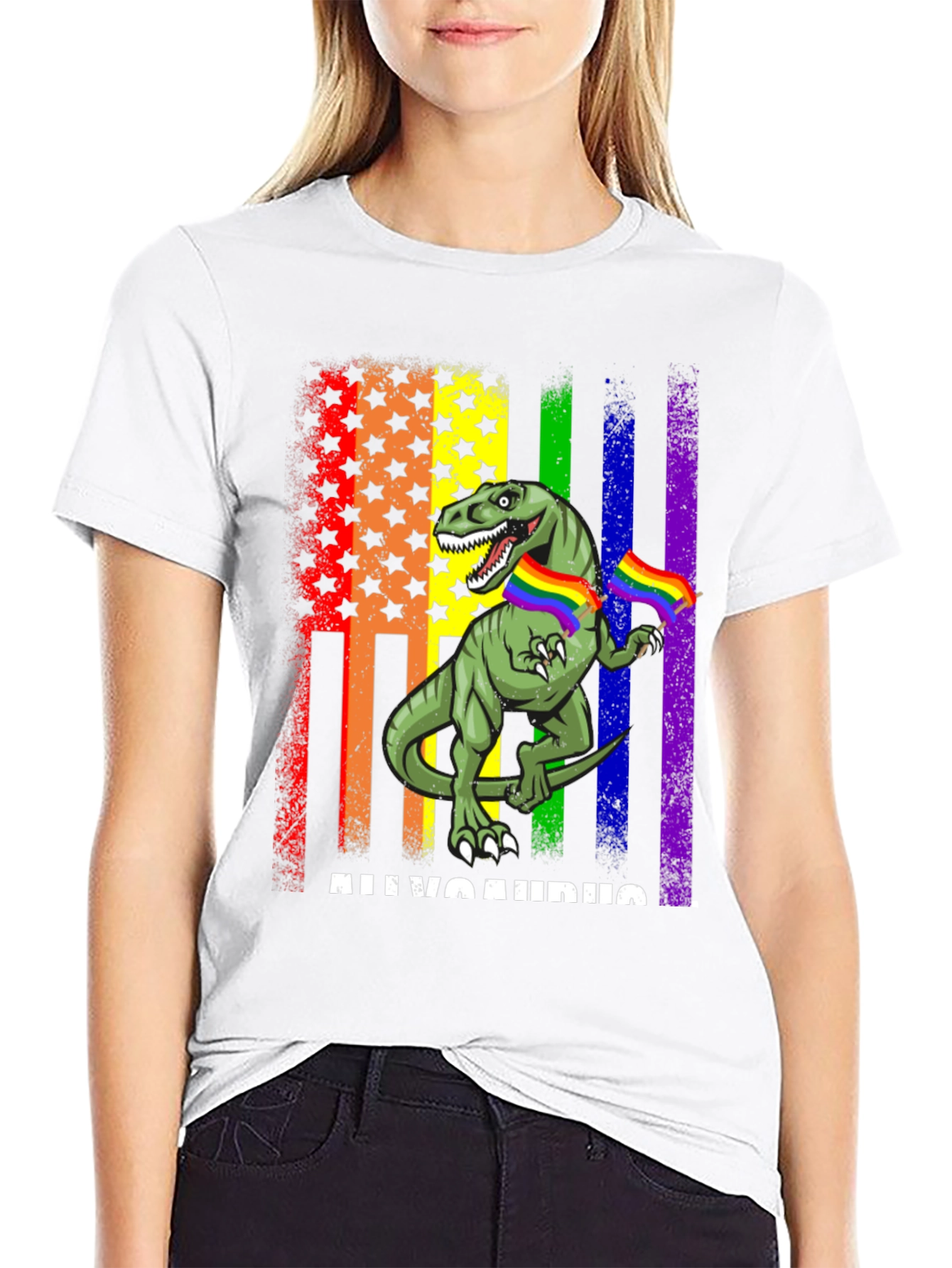 LGBT Allosaurus Dinosaur Pride T-Shirt