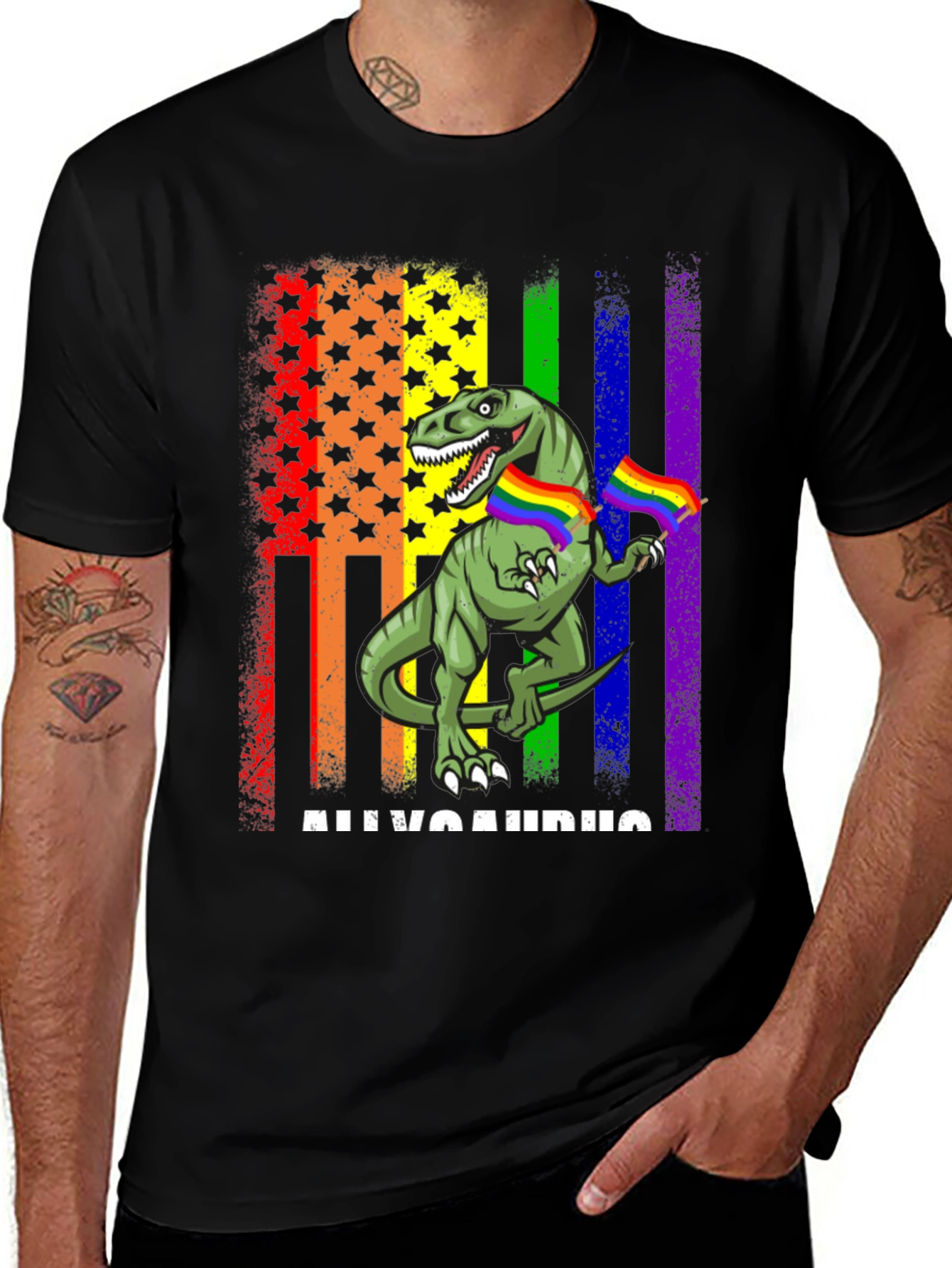 LGBT Allosaurus Dinosaur Pride T-Shirt