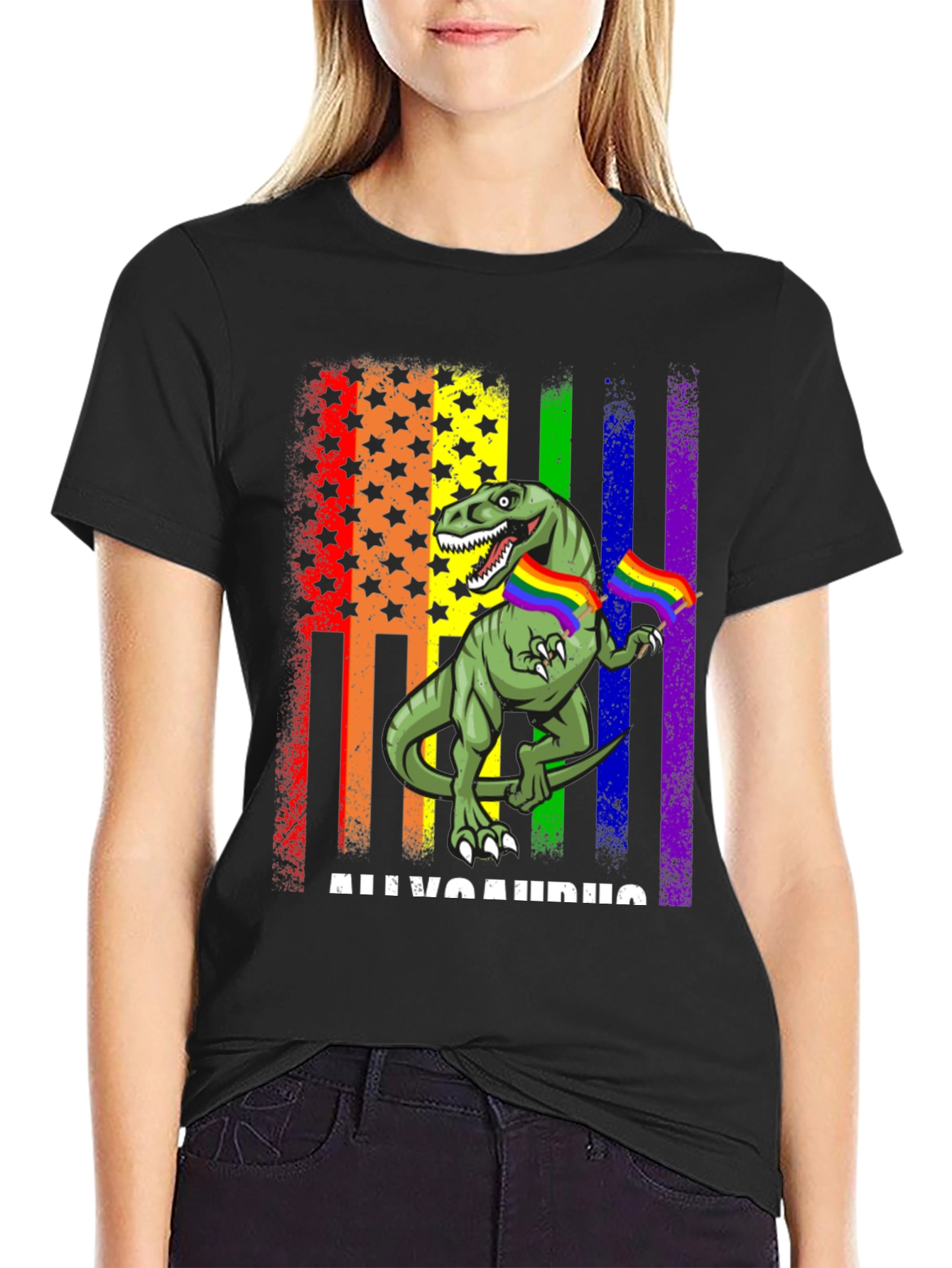 LGBT Allosaurus Dinosaur Pride T-Shirt