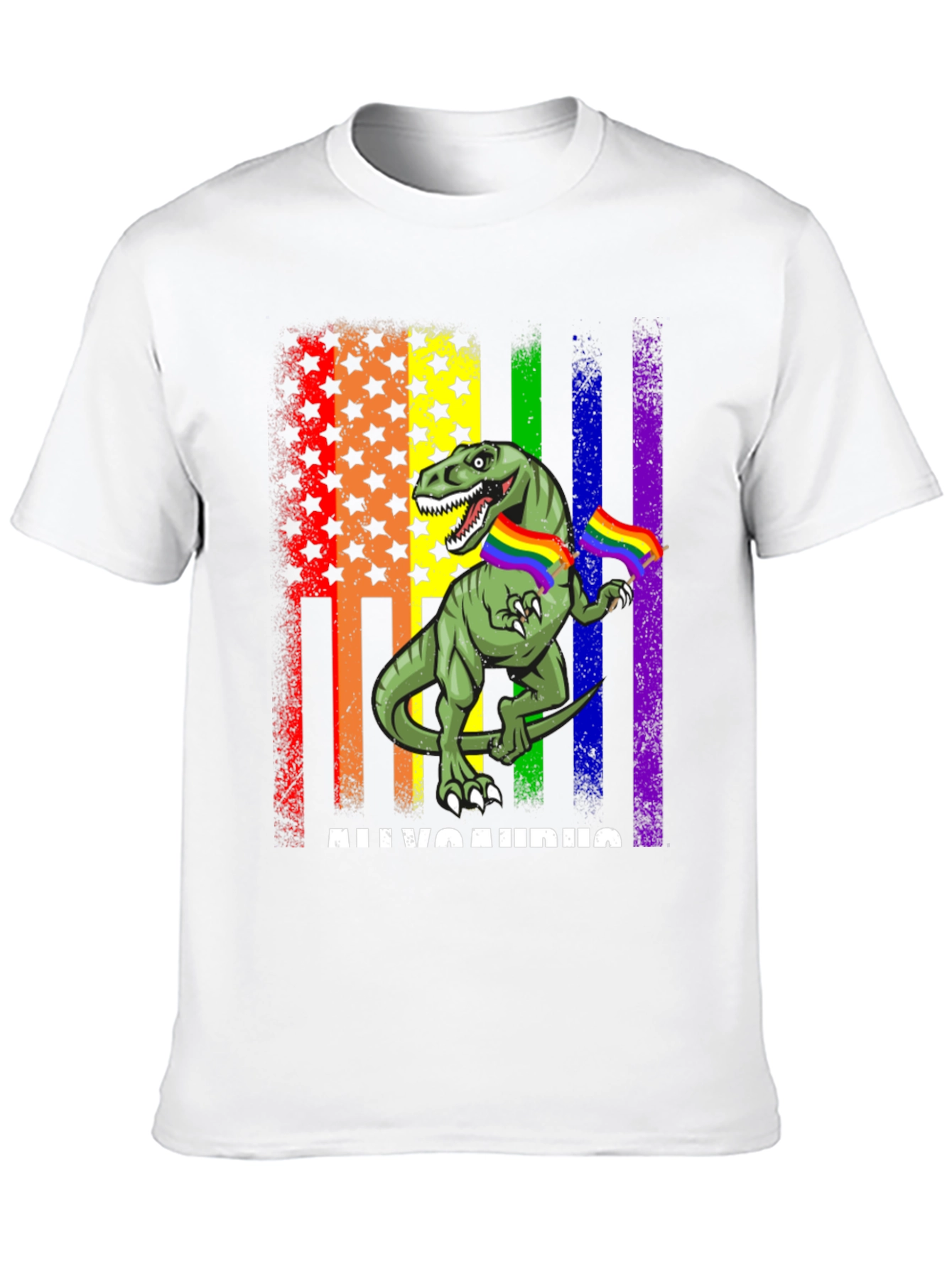 LGBT Allosaurus Dinosaur Pride T-Shirt