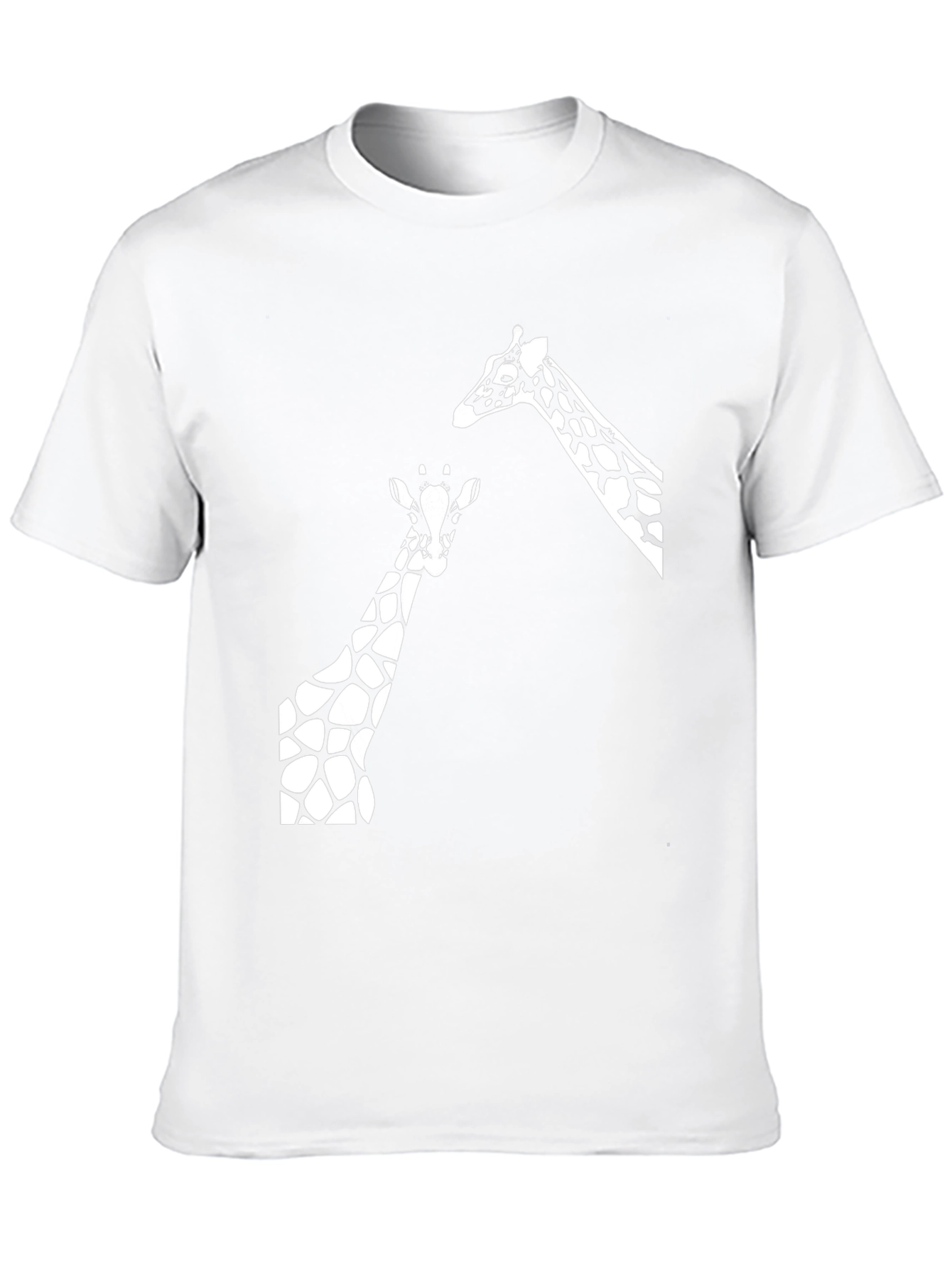 Giraffe Graphic Tee - Black Cotton T-Shirt