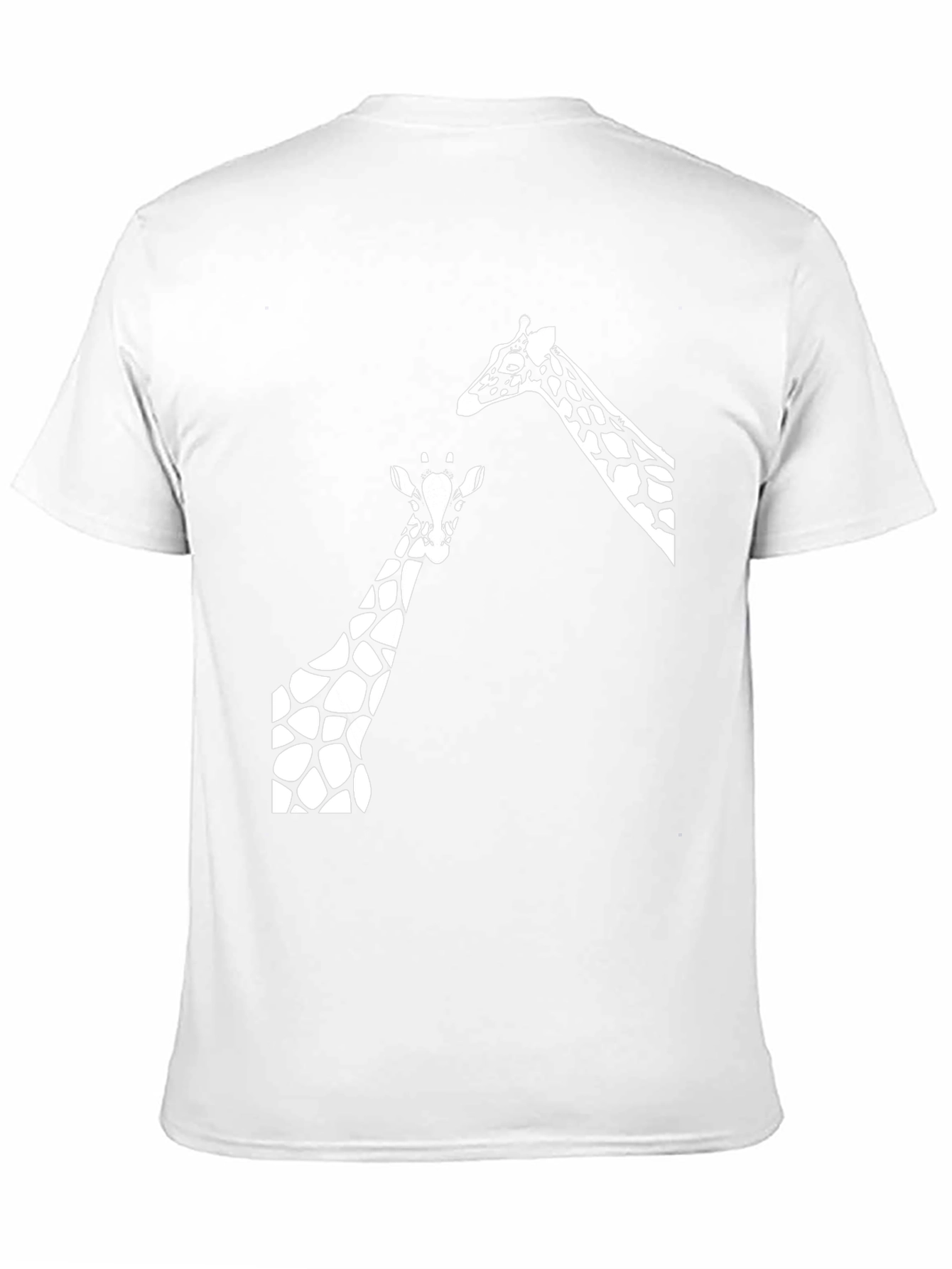 Giraffe Graphic Tee - Black Cotton T-Shirt